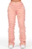 Melany Pink Stacked Flared Jean sold by Rockstar Original