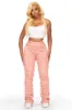 Melany Pink Stacked Flared Jean sold by Rockstar Original