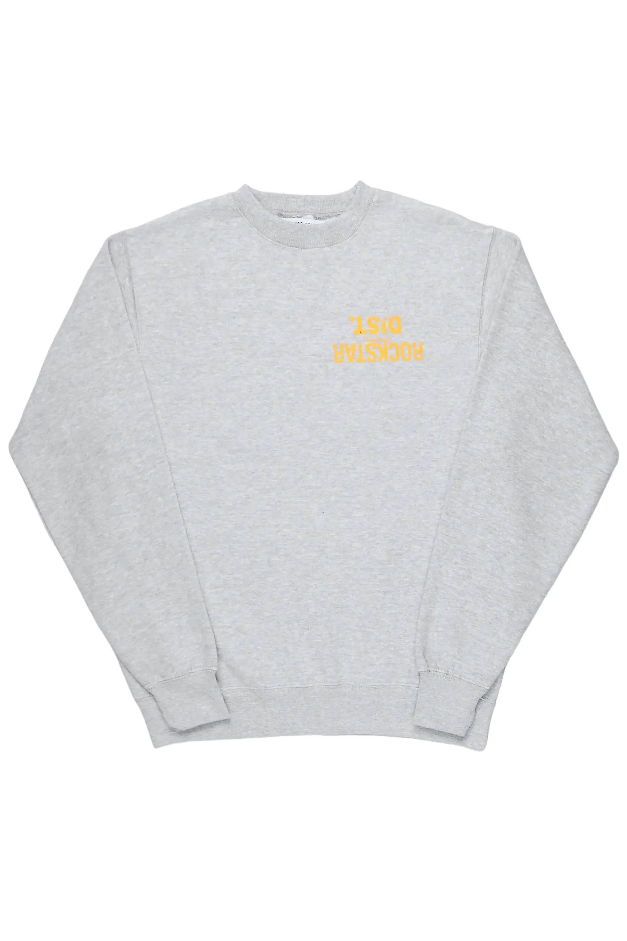 Dist. Town Heather Grey/Yellow Graphic Crewneck sold by Rockstar Original product image thumbnail 5