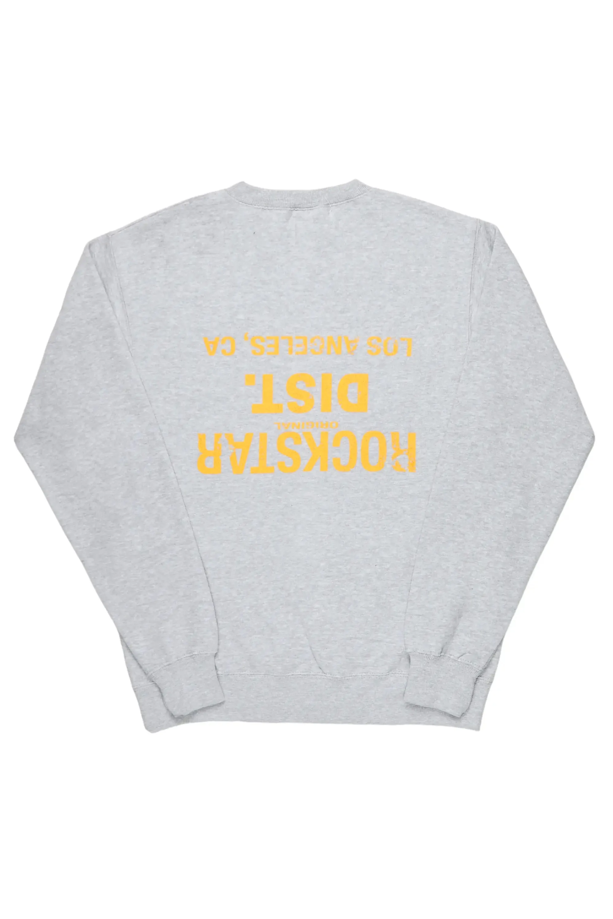 Dist. Town Heather Grey/Yellow Graphic Crewneck sold by Rockstar Original product image thumbnail 2