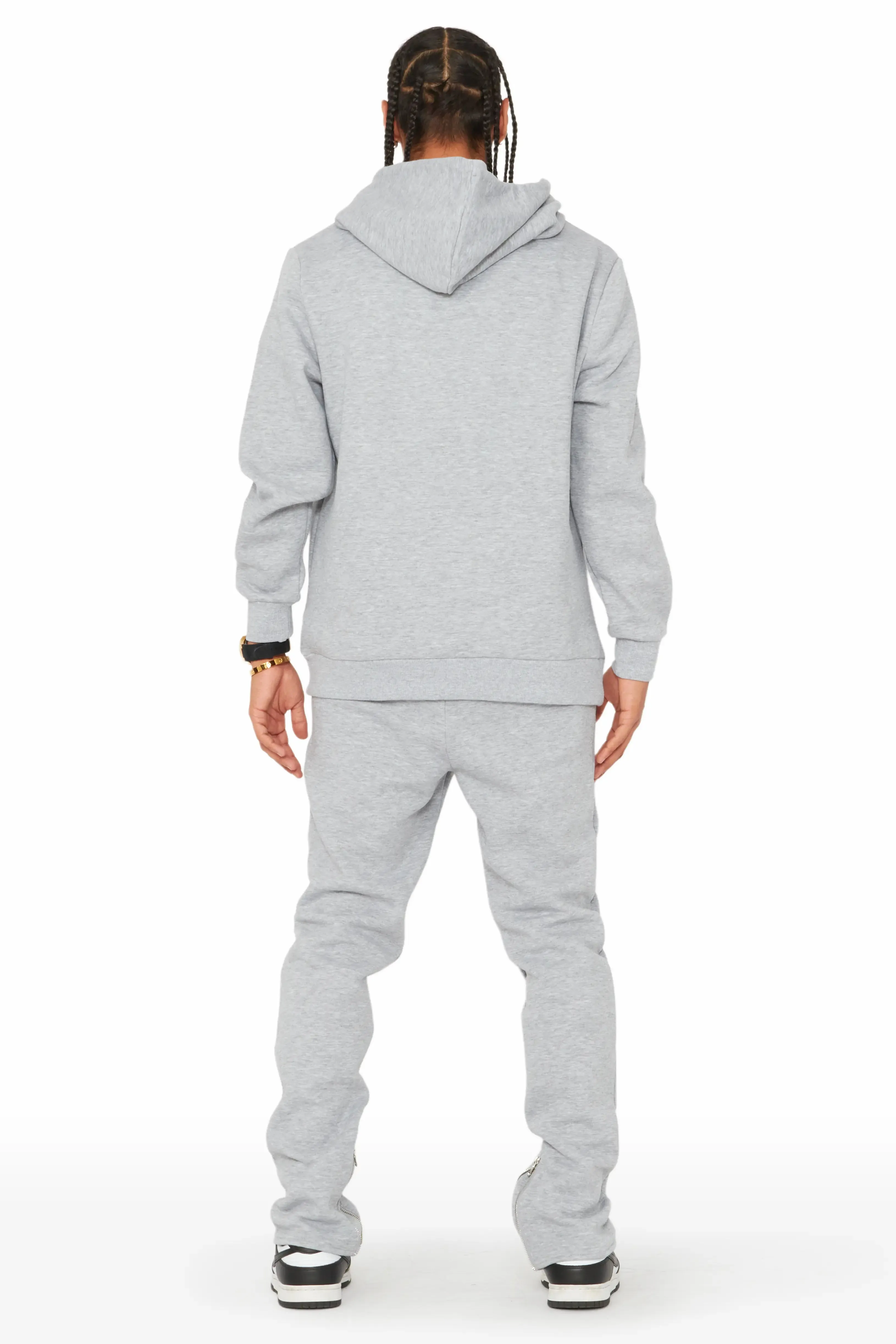 Dayte Nite Heather Grey Slim Fit Track Set sold by Rockstar Original product image thumbnail 5