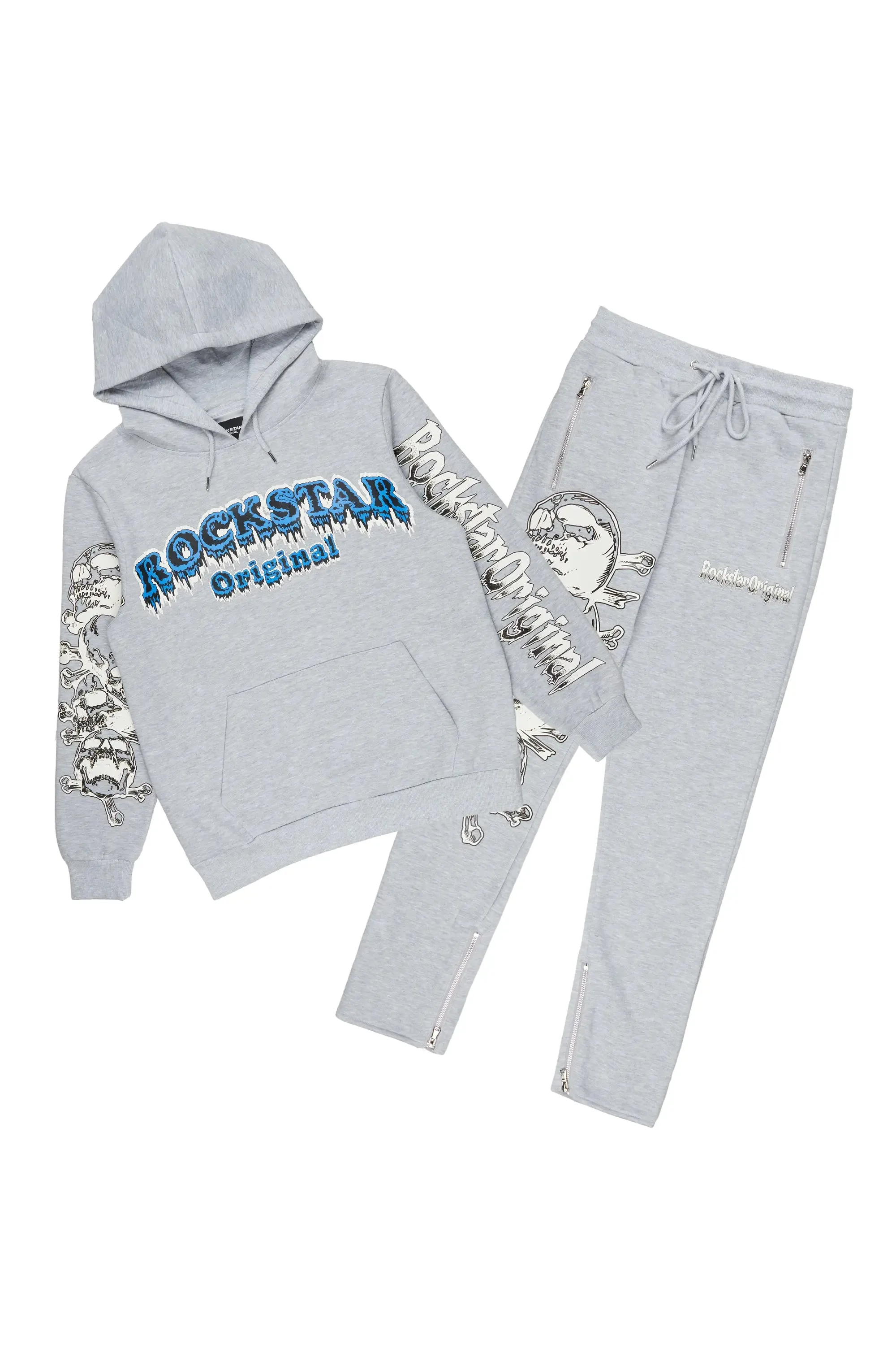 Tabor Grey Slim Fit Track Set sold by Rockstar Original product image thumbnail 2