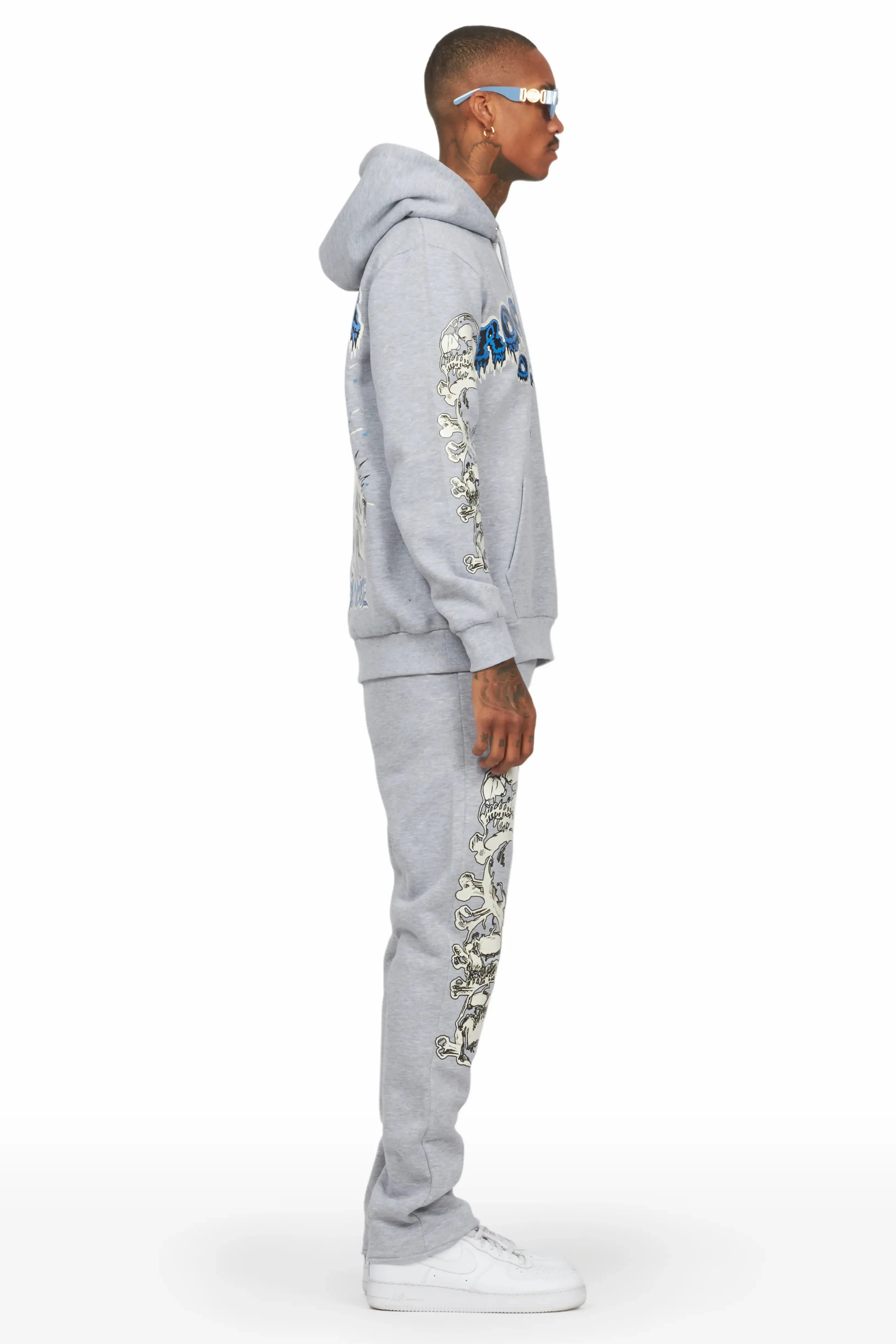 Tabor Grey Slim Fit Track Set sold by Rockstar Original product image thumbnail 4