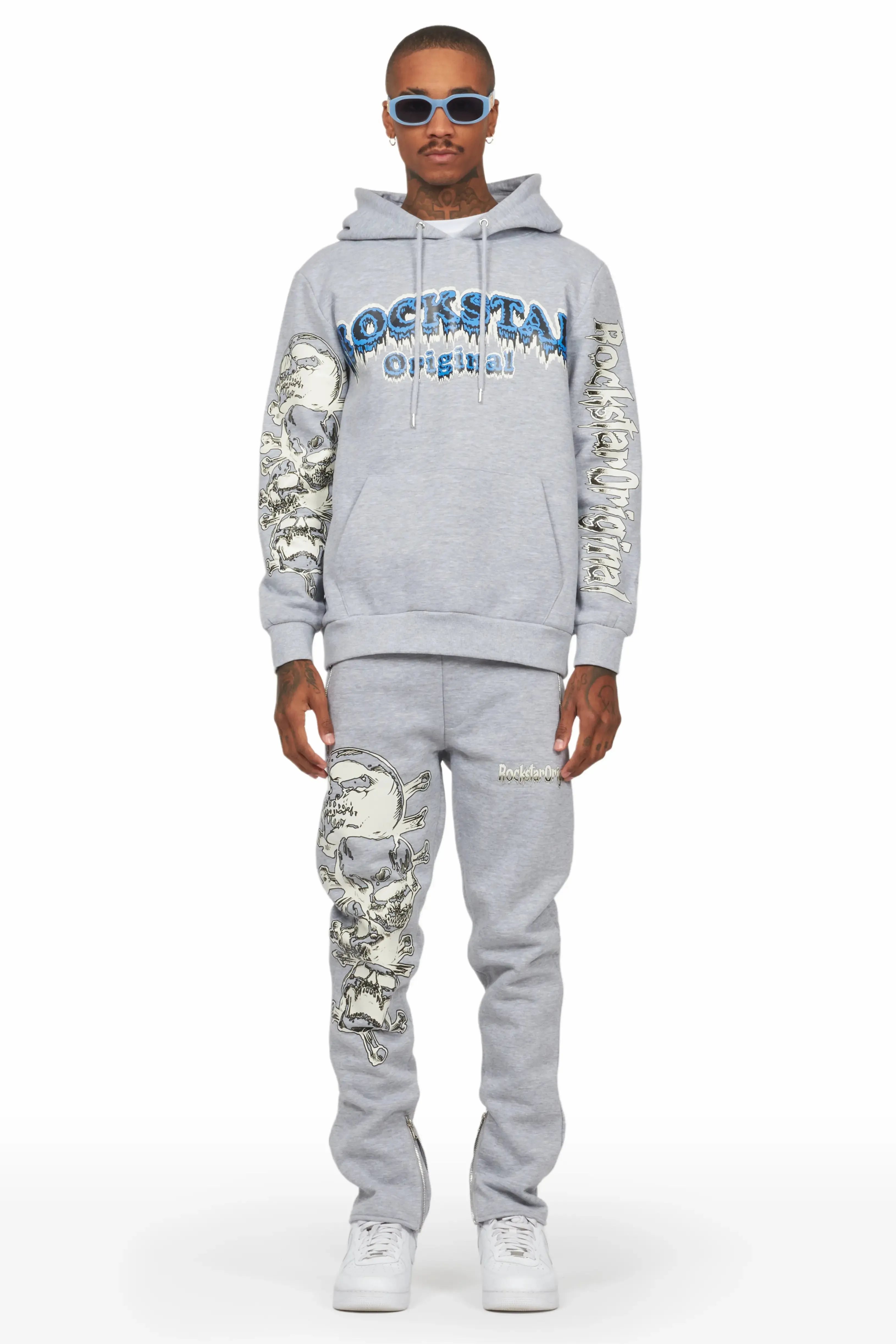 Tabor Grey Slim Fit Track Set sold by Rockstar Original