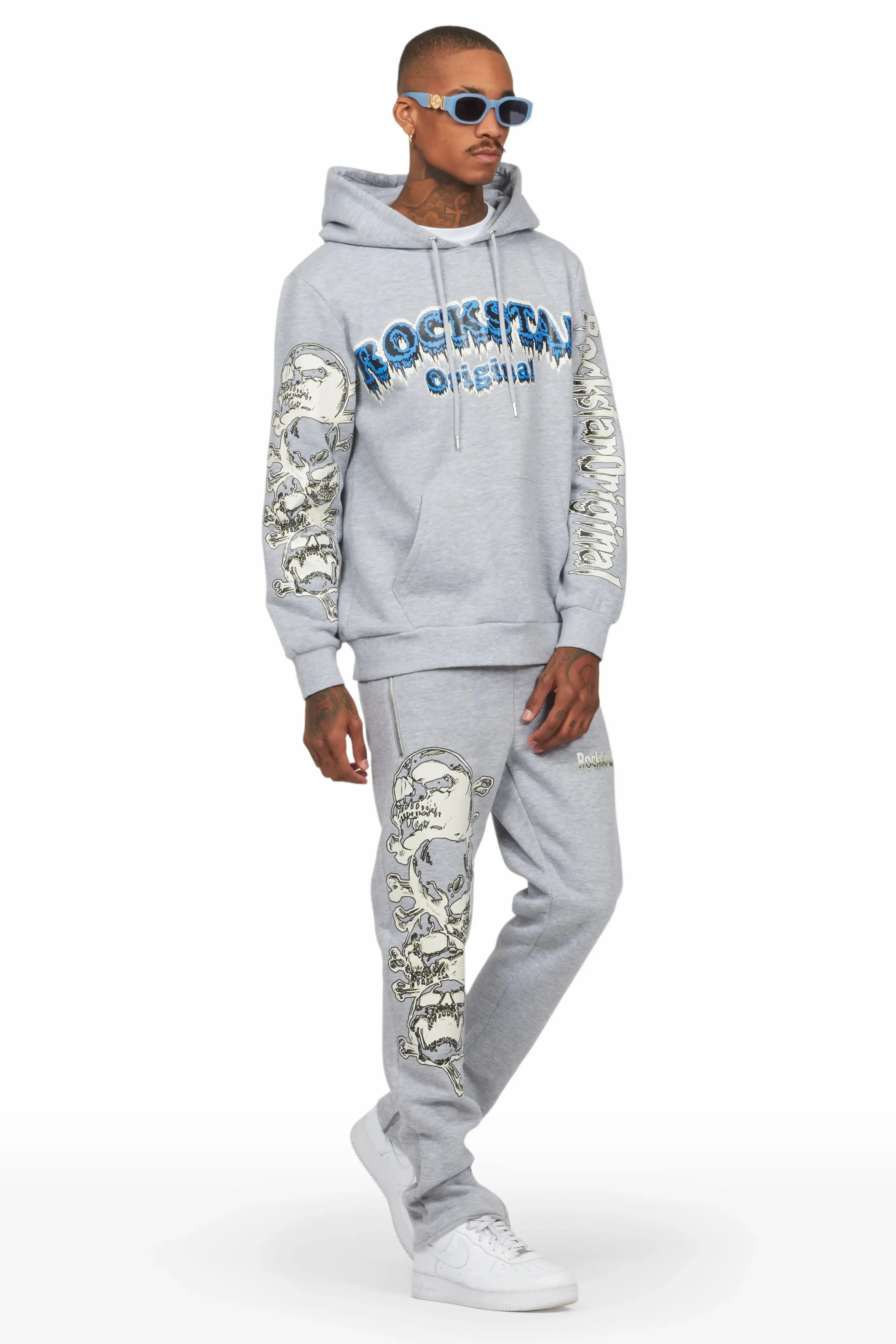 Tabor Grey Slim Fit Track Set sold by Rockstar Original product image thumbnail 3