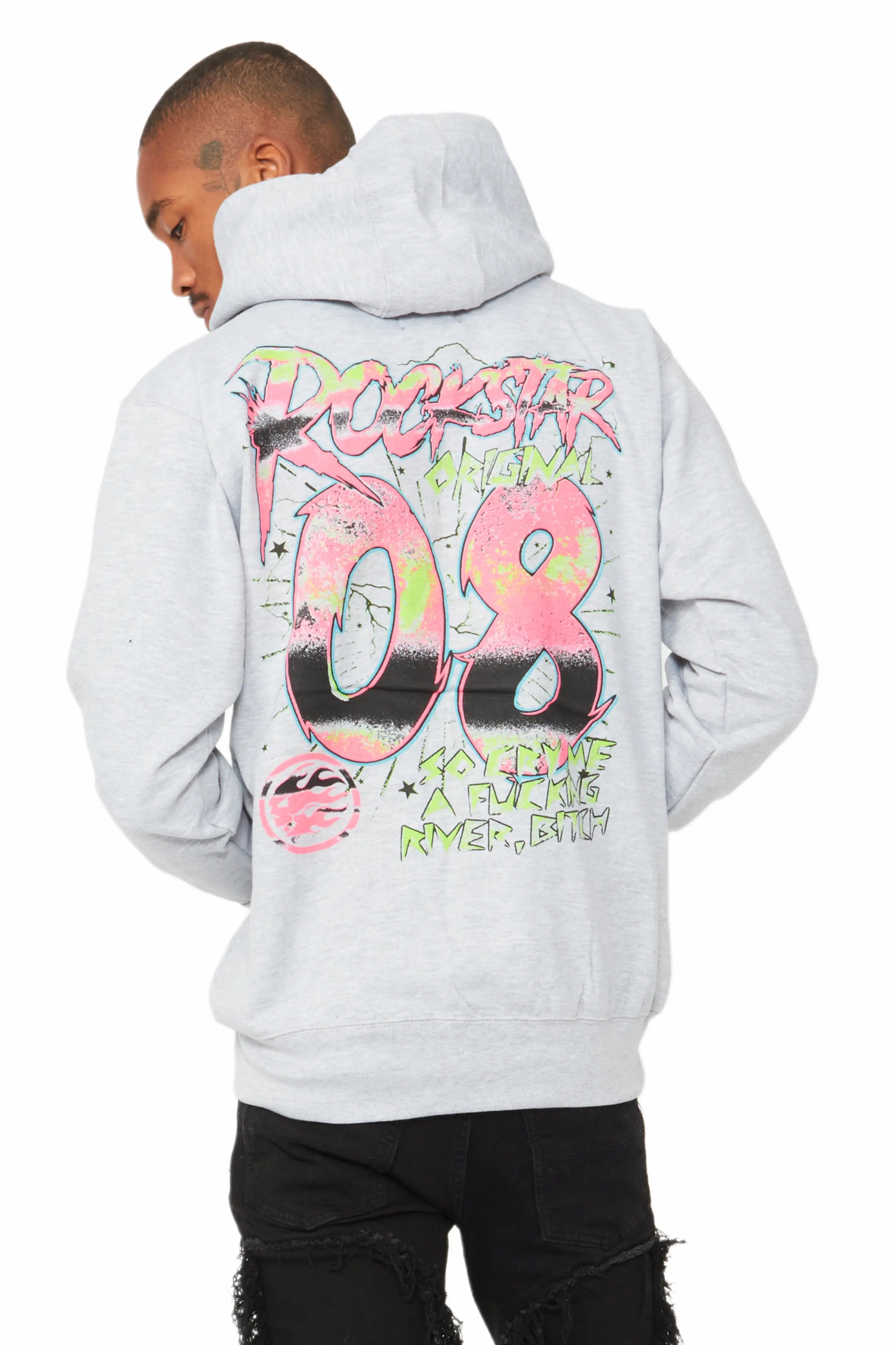 Ciro Heather Grey Graphic Hoodie sold by Rockstar Original product image thumbnail 4