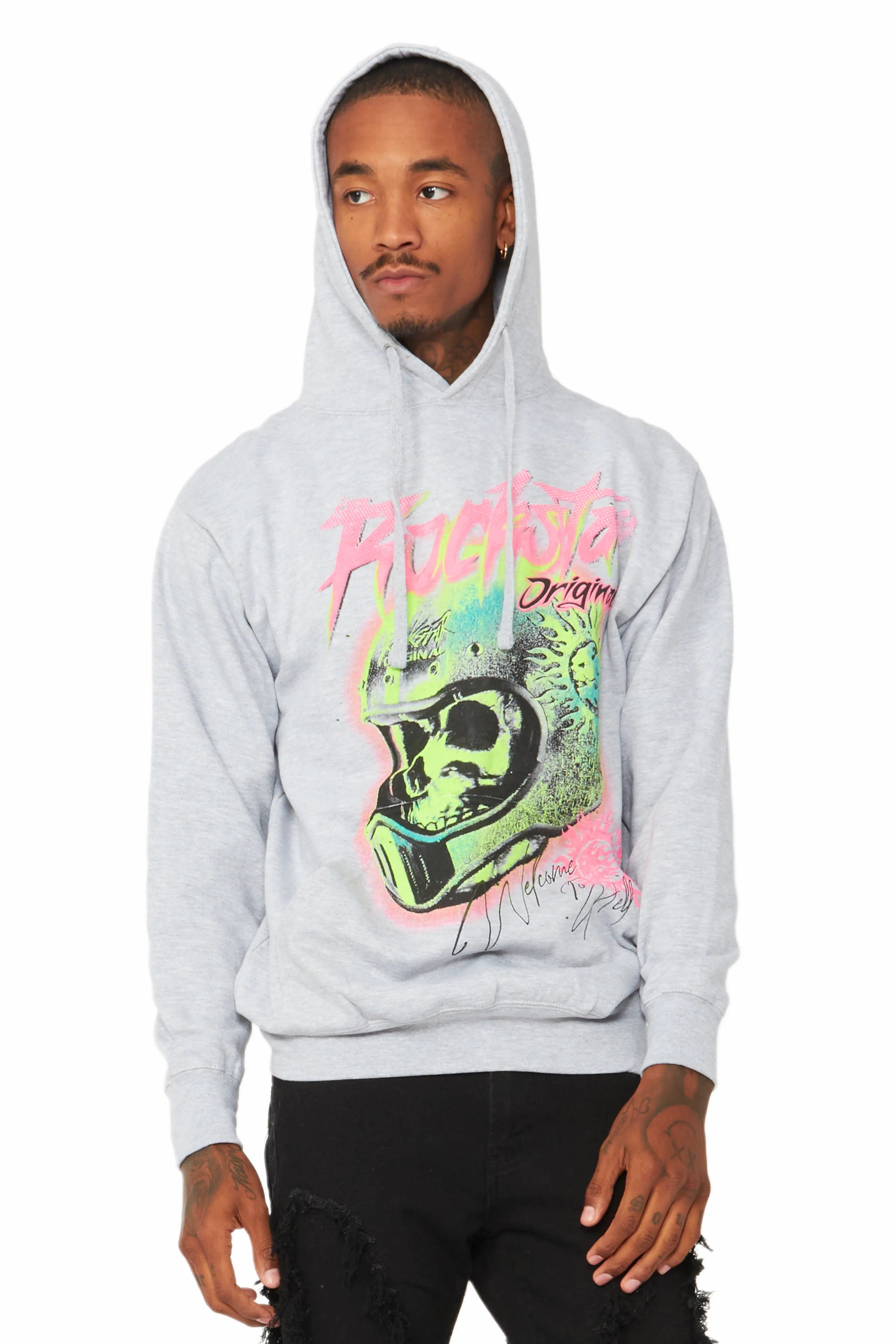 Ciro Heather Grey Graphic Hoodie sold by Rockstar Original product image thumbnail 3