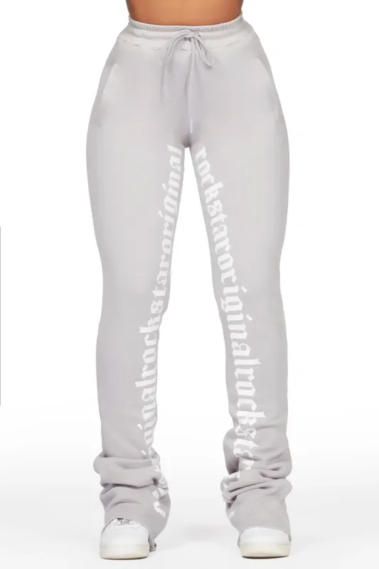 Blakely Heather Grey Super Stacked Pant sold by Rockstar Original