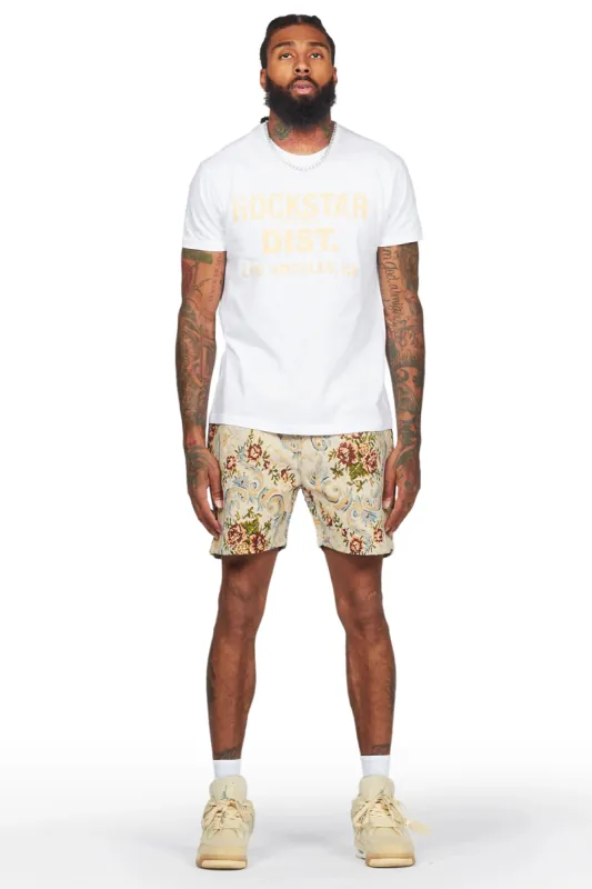 Tappy White/Beige T-Shirt Short Set sold by Rockstar Original