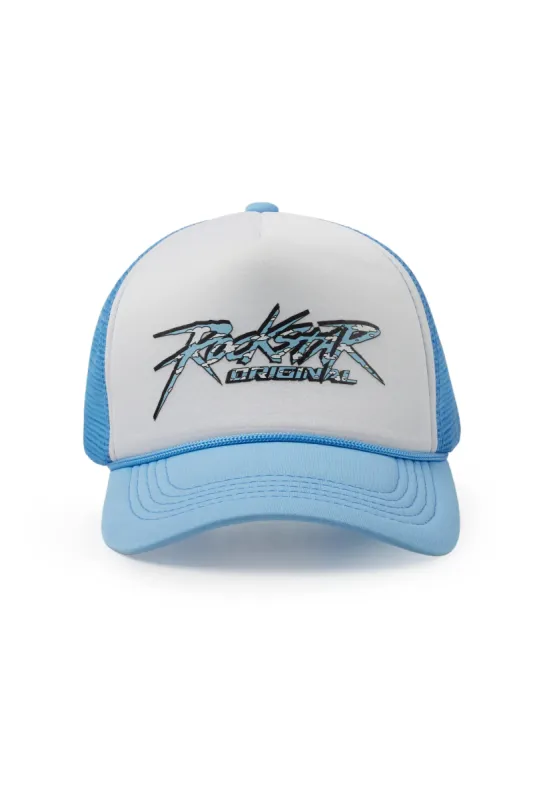Kalliope White/Blue Trucker Hat sold by Rockstar Original