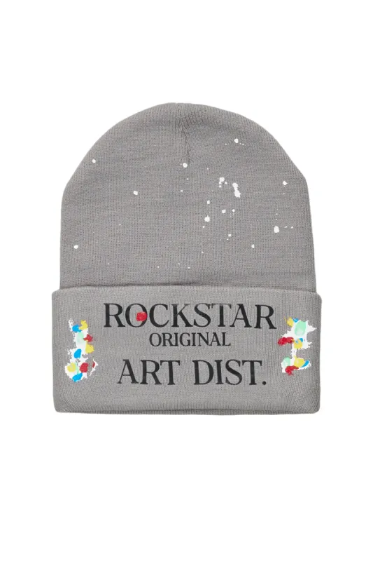 Axelly Grey Graphic Beanie sold by Rockstar Original