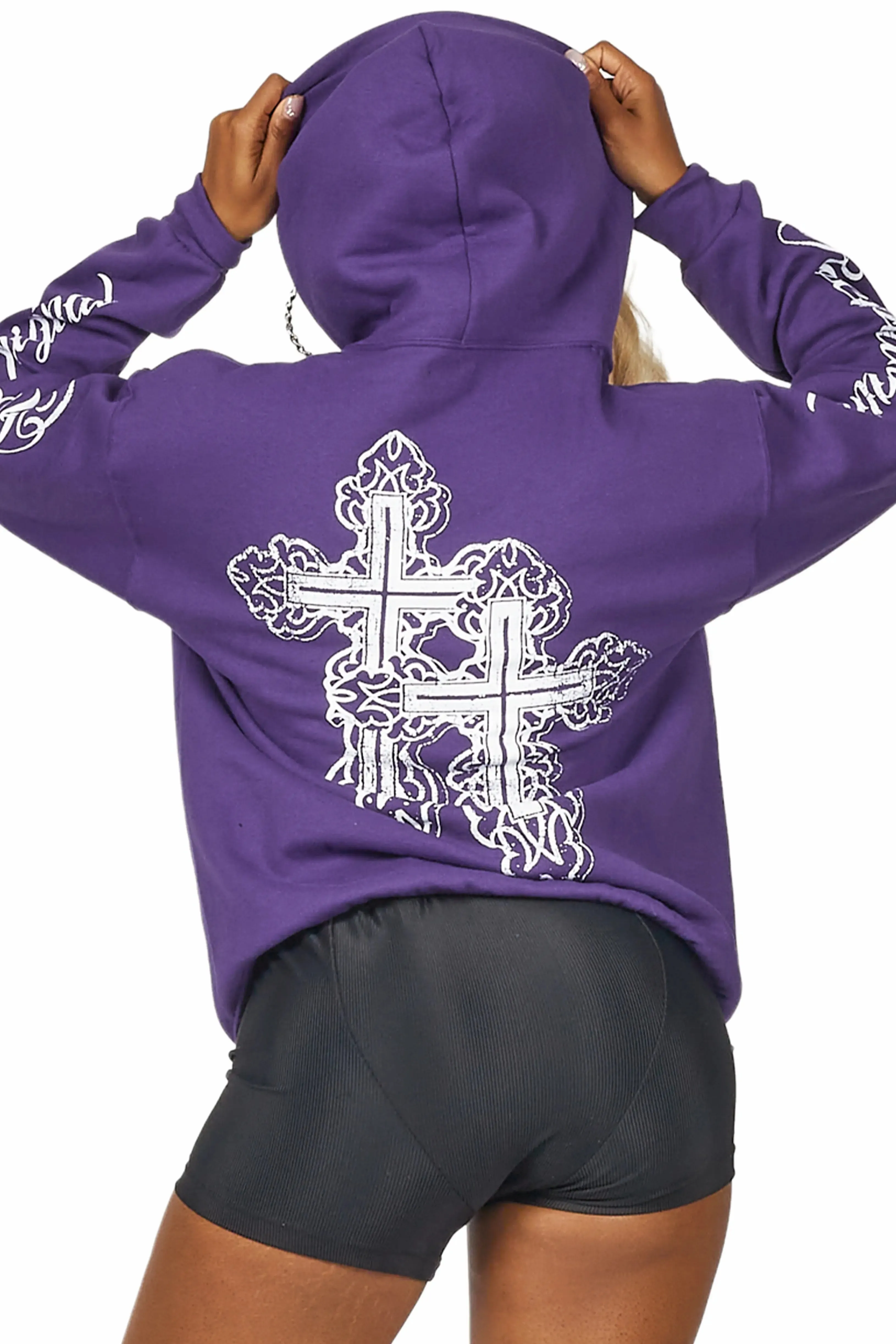 Tionnie Purple Oversized Hoodie sold by Rockstar Original product image thumbnail 2