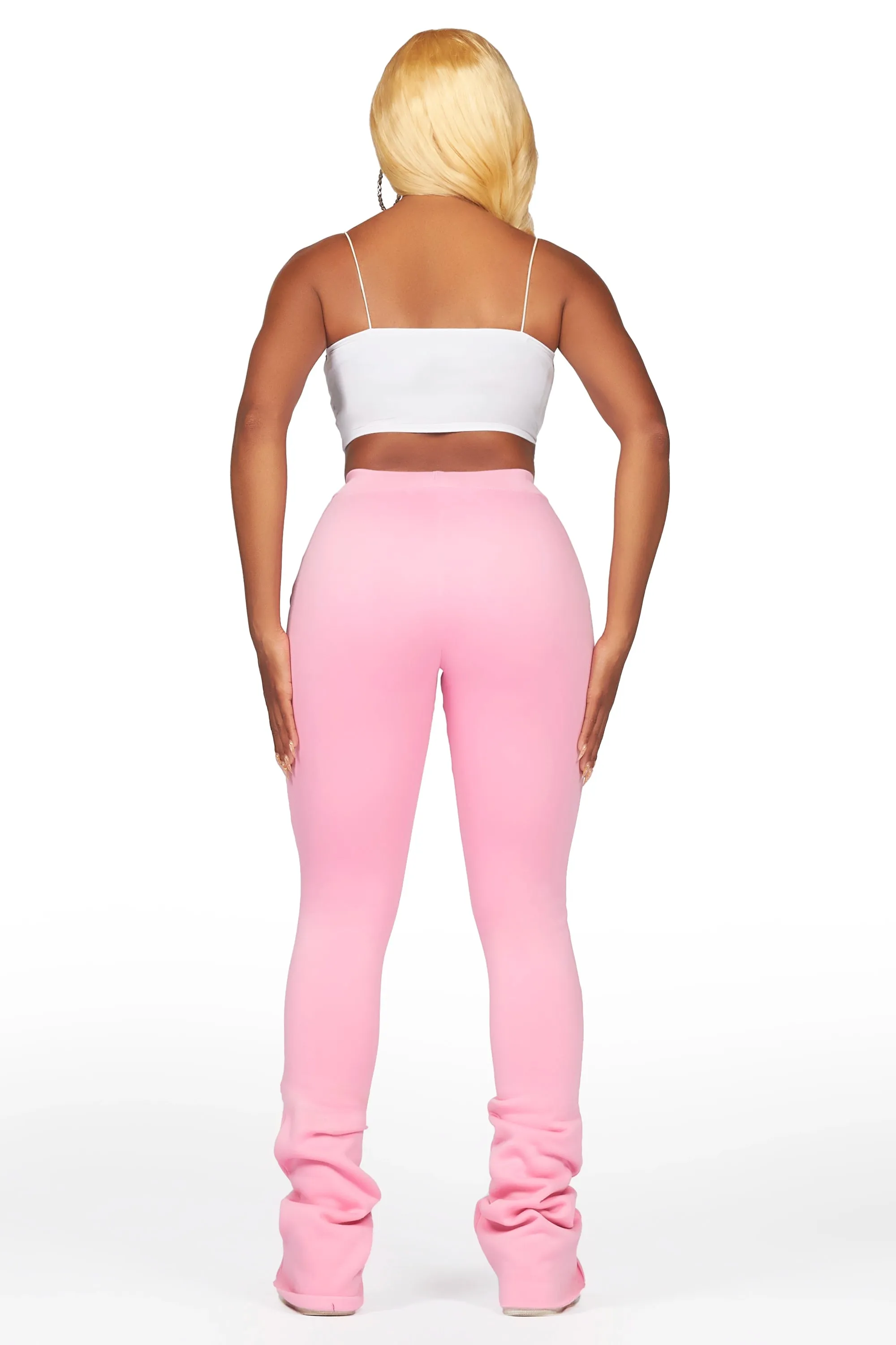 Shanae Pink Super Stacked Track Pant sold by Rockstar Original product image thumbnail 5