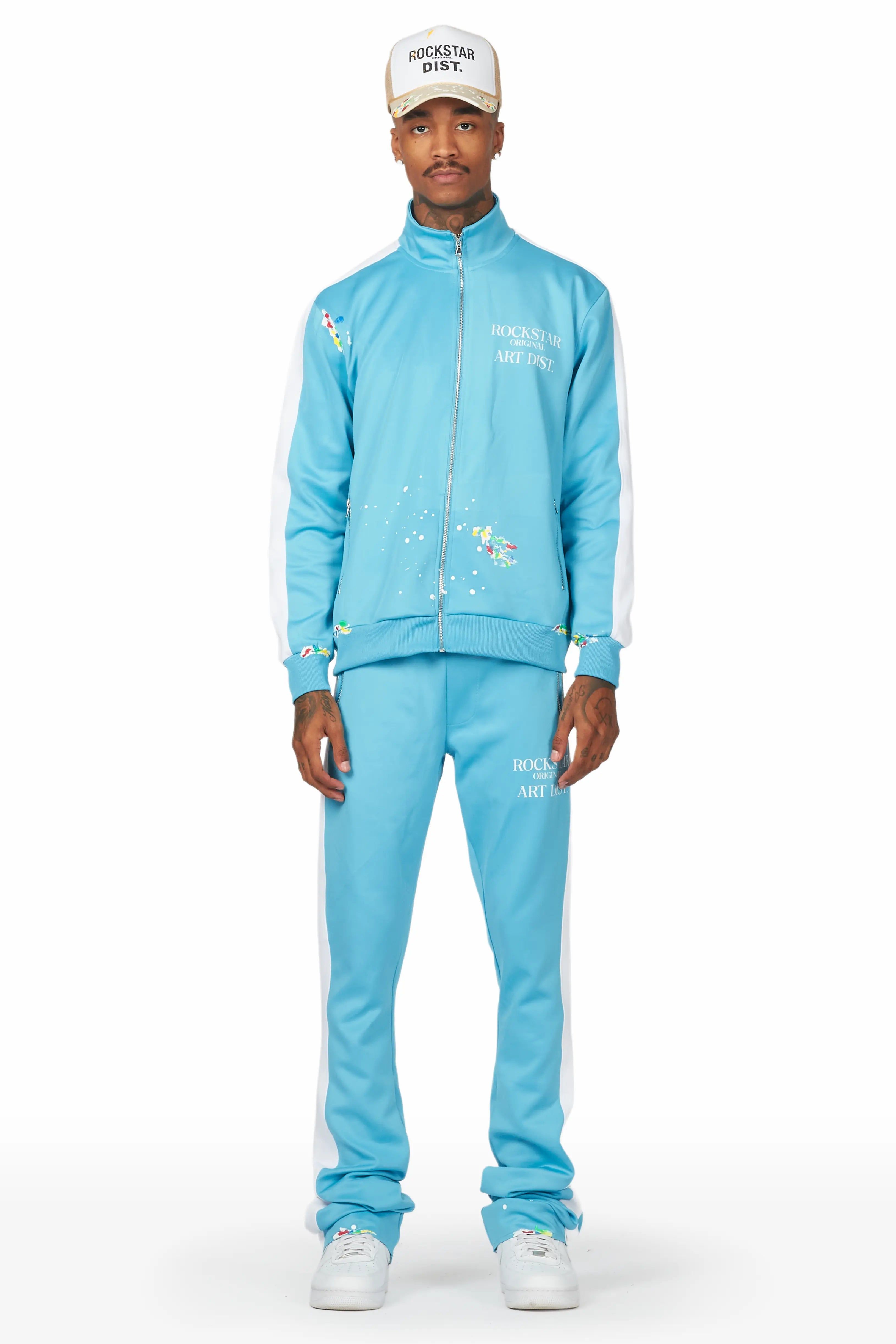 Rockstar Art Dist. Baby Blue Tricot Super Stacked Flare Track Set sold by Rockstar Original