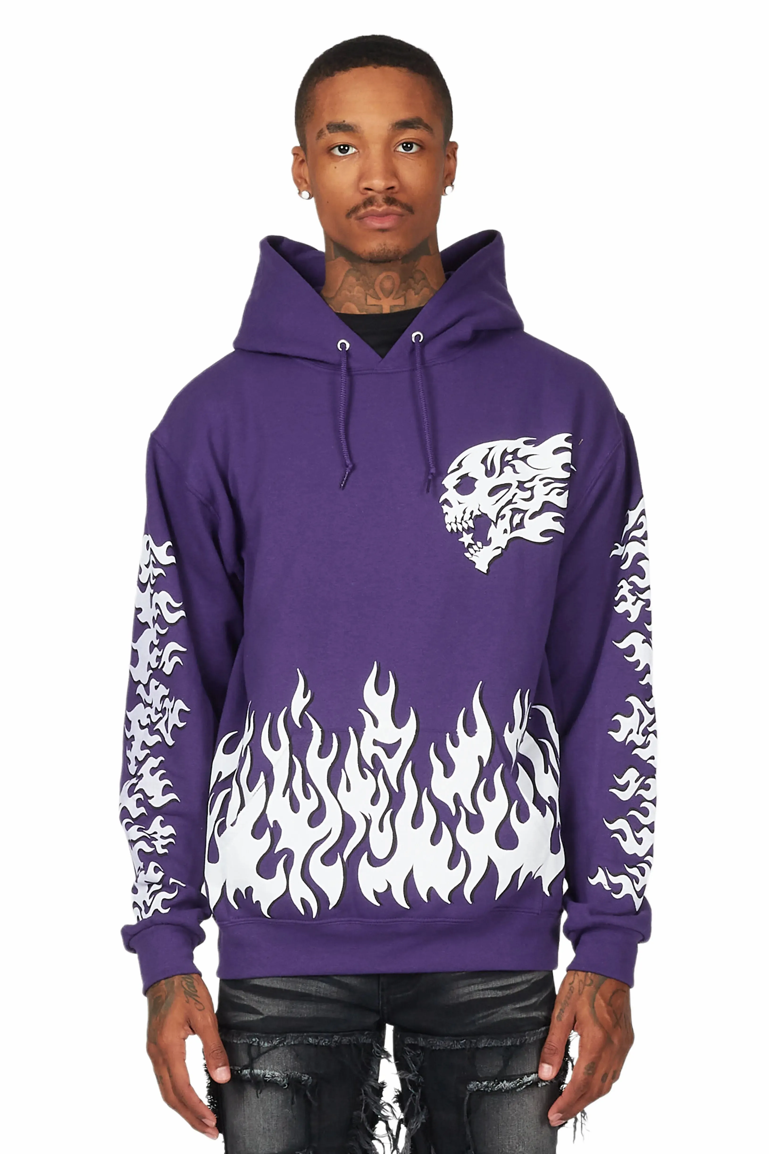 Steel Purple Graphic Hoodie sold by Rockstar Original