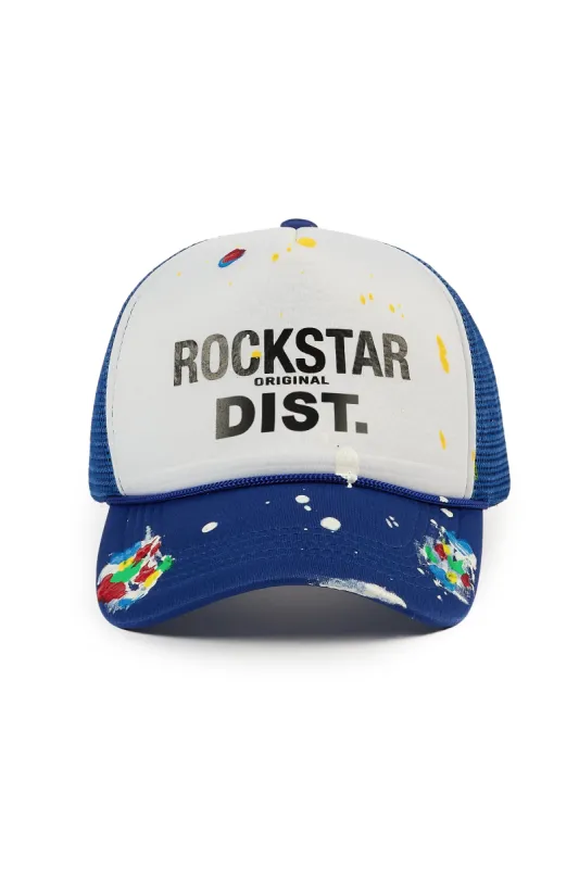 Neptune White/Royal Trucker Hat sold by Rockstar Original