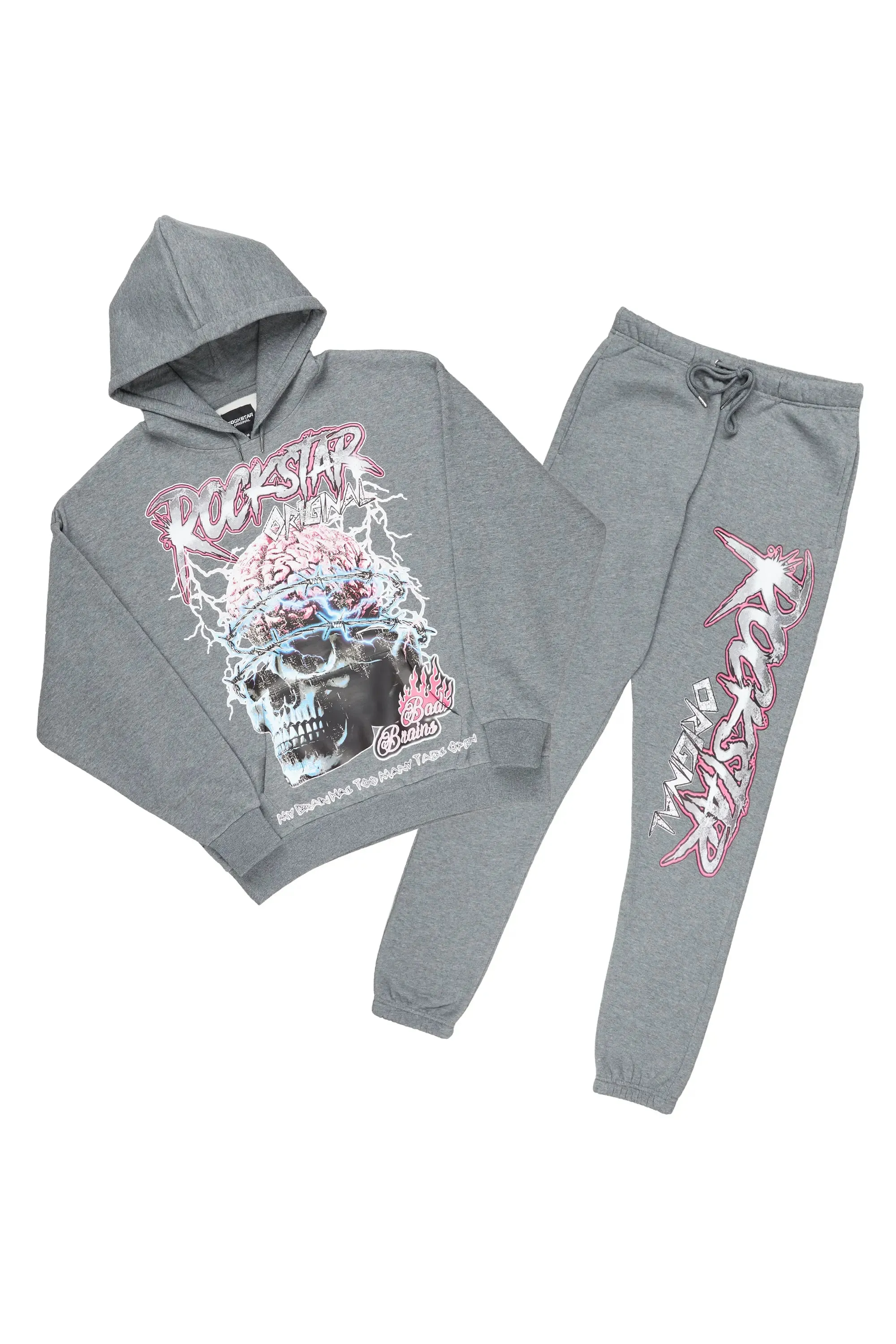 Anko Vintage Grey Relax Fit Track Set sold by Rockstar Original product image thumbnail 2