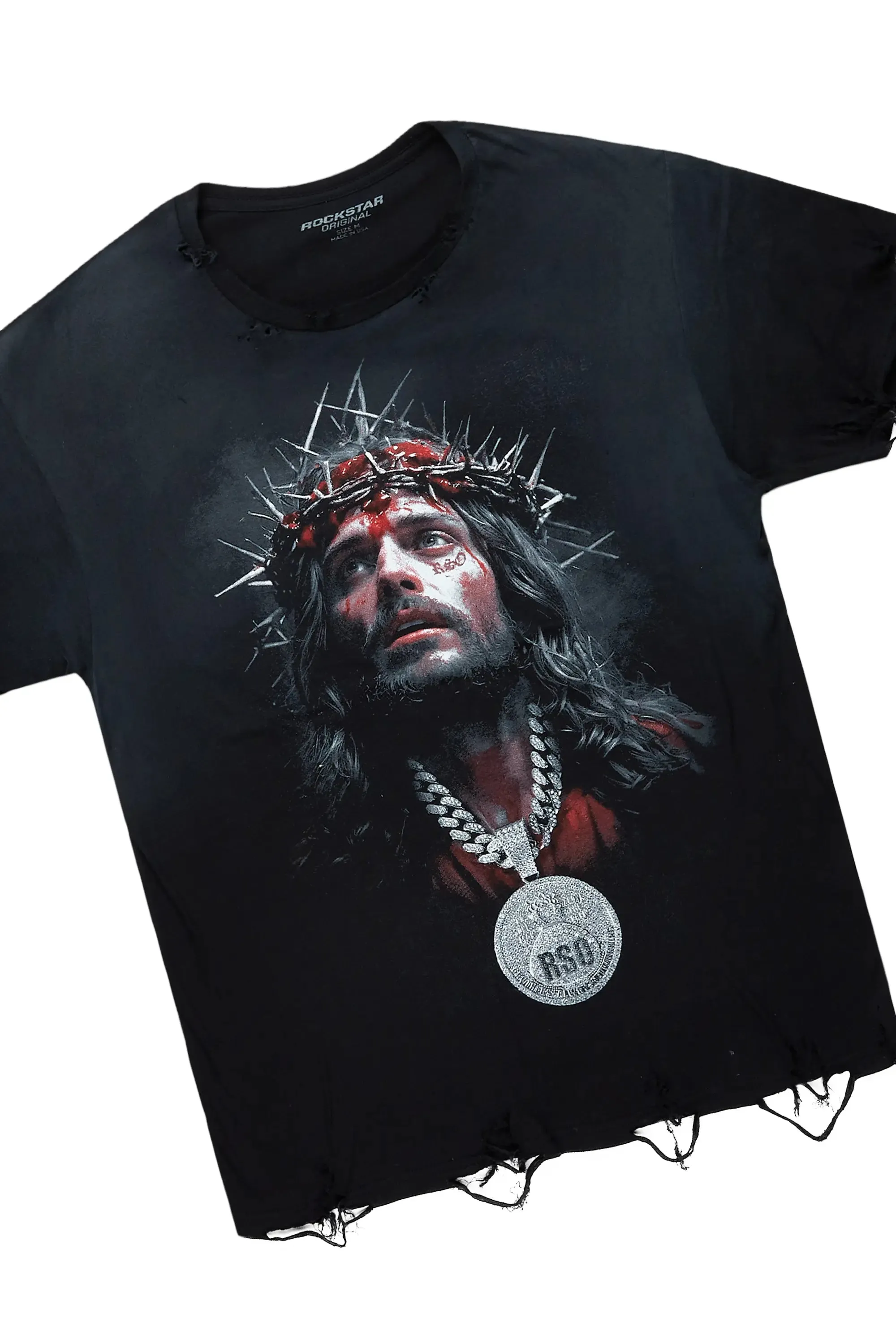 Amina Black T-Shirt/Stacked Flare Jean Set sold by Rockstar Original product image thumbnail 2