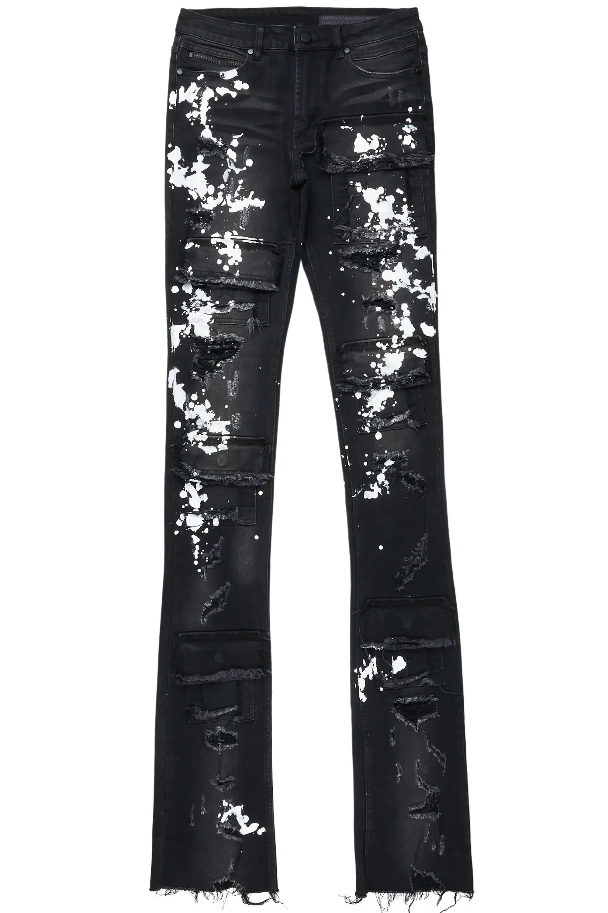 Landis Black Painter Super Stacked Flare Jean sold by Rockstar Original product image thumbnail 2