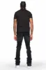 Landis Black Painter Super Stacked Flare Jean sold by Rockstar Original