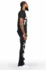 Landis Black Painter Super Stacked Flare Jean sold by Rockstar Original