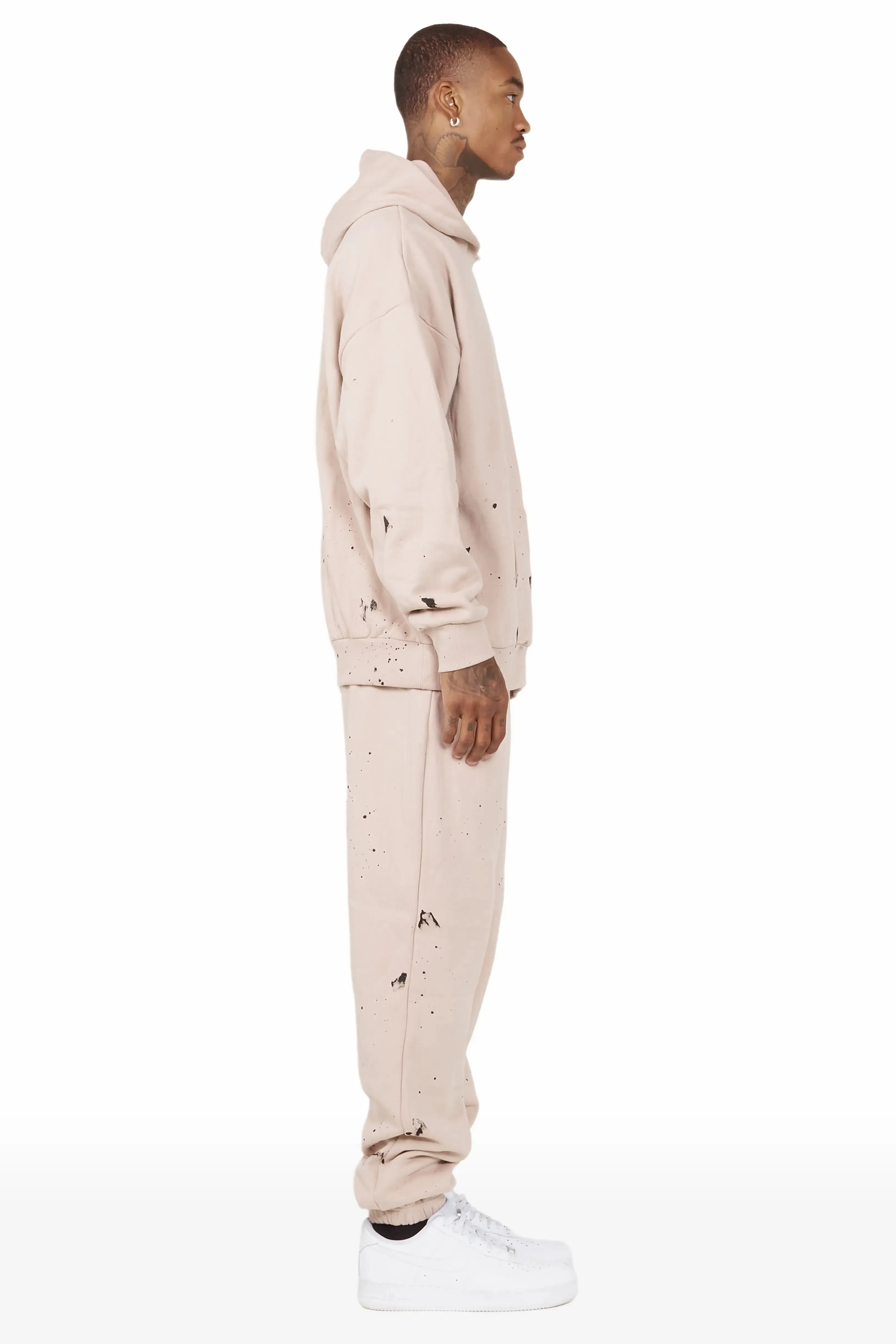 Raffer Taupe Hoodie Trackset sold by Rockstar Original product image thumbnail 3