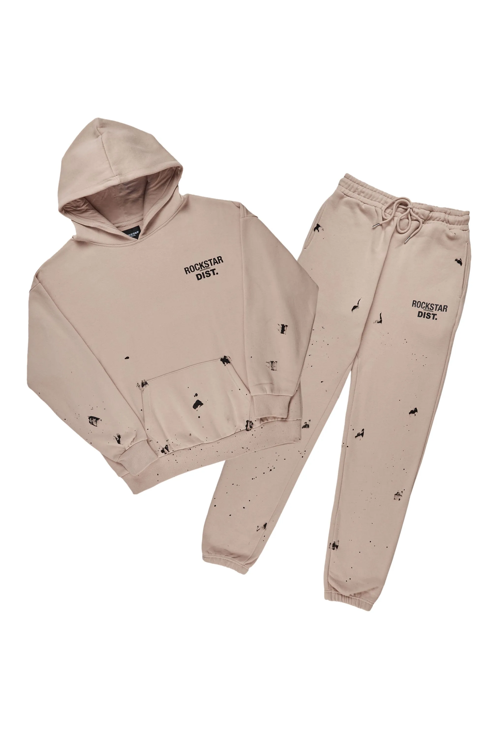 Raffer Taupe Hoodie Trackset sold by Rockstar Original product image thumbnail 2