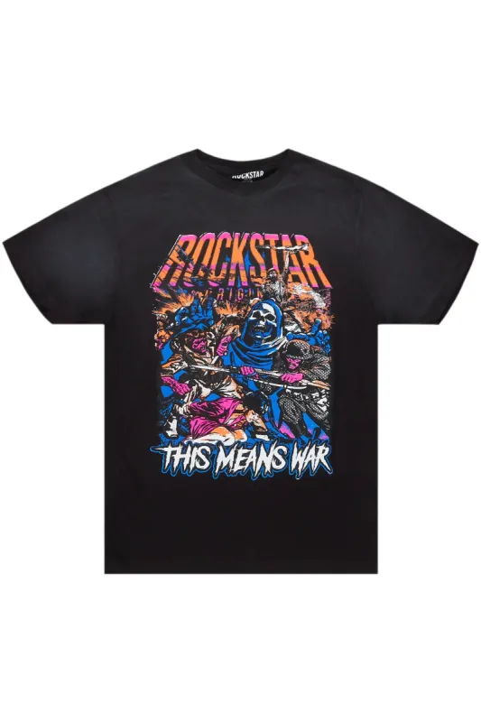 Normandie Black Graphic T-Shirt sold by Rockstar Original