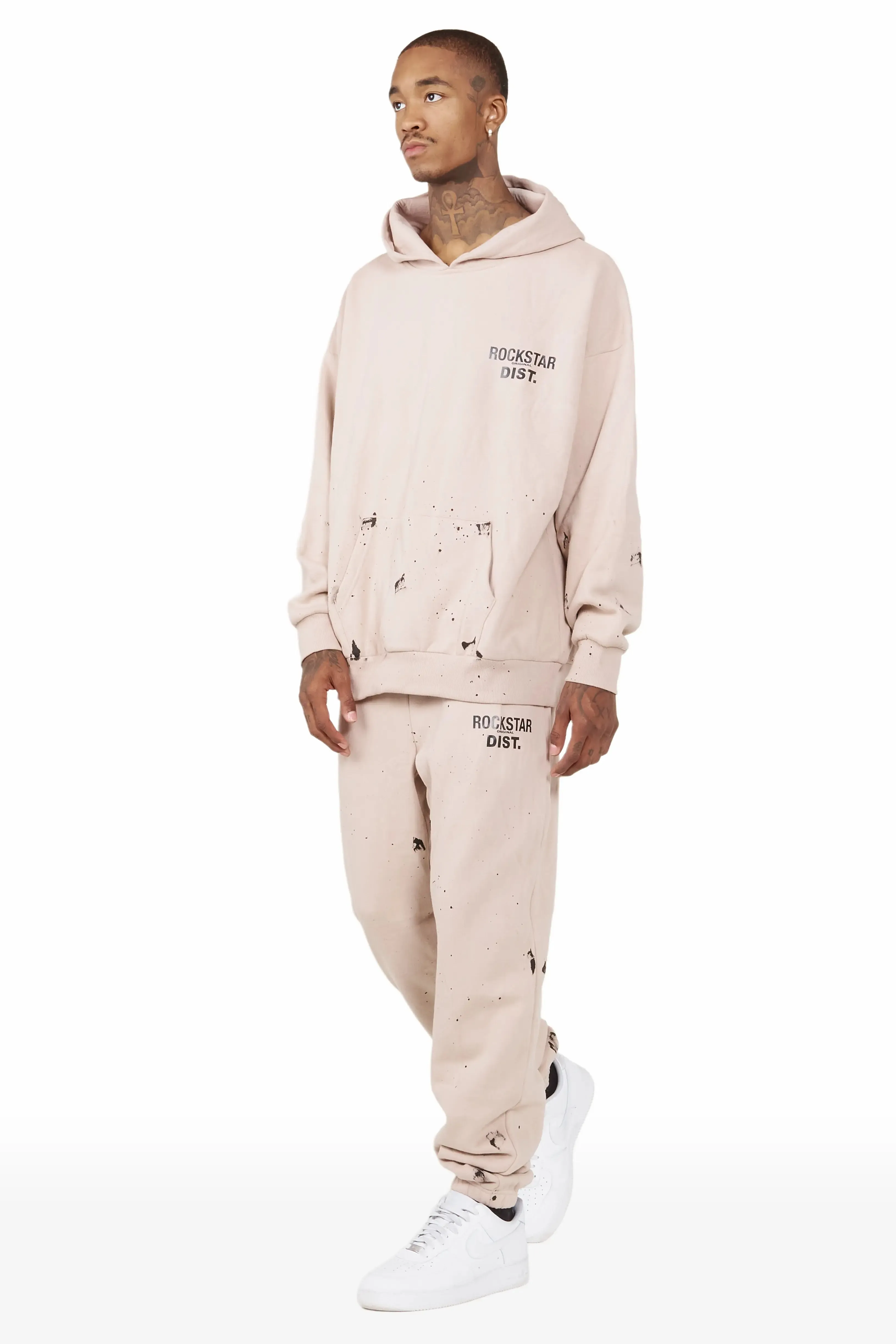Raffer Taupe Hoodie Trackset sold by Rockstar Original product image thumbnail 5