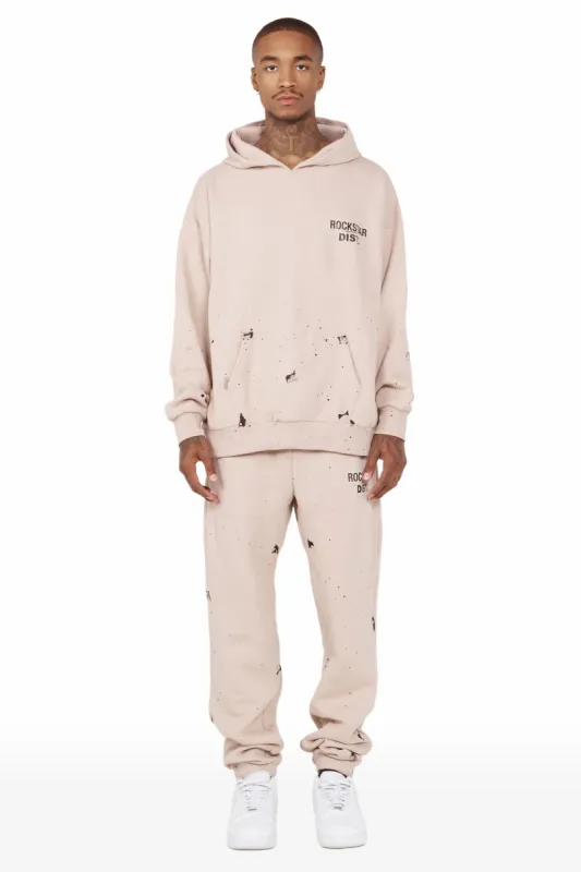 Raffer Taupe Hoodie Trackset sold by Rockstar Original