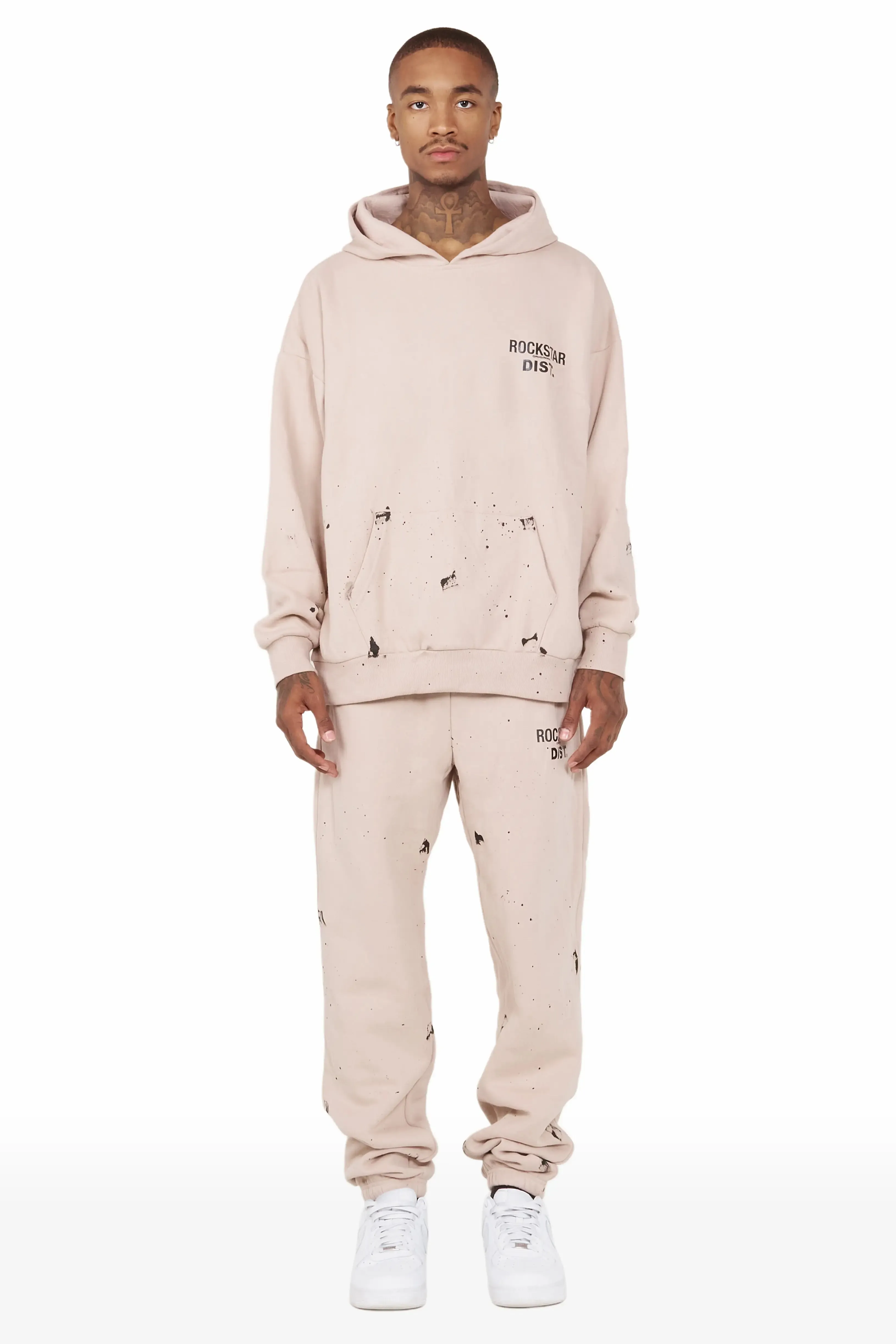 Raffer Taupe Hoodie Trackset sold by Rockstar Original