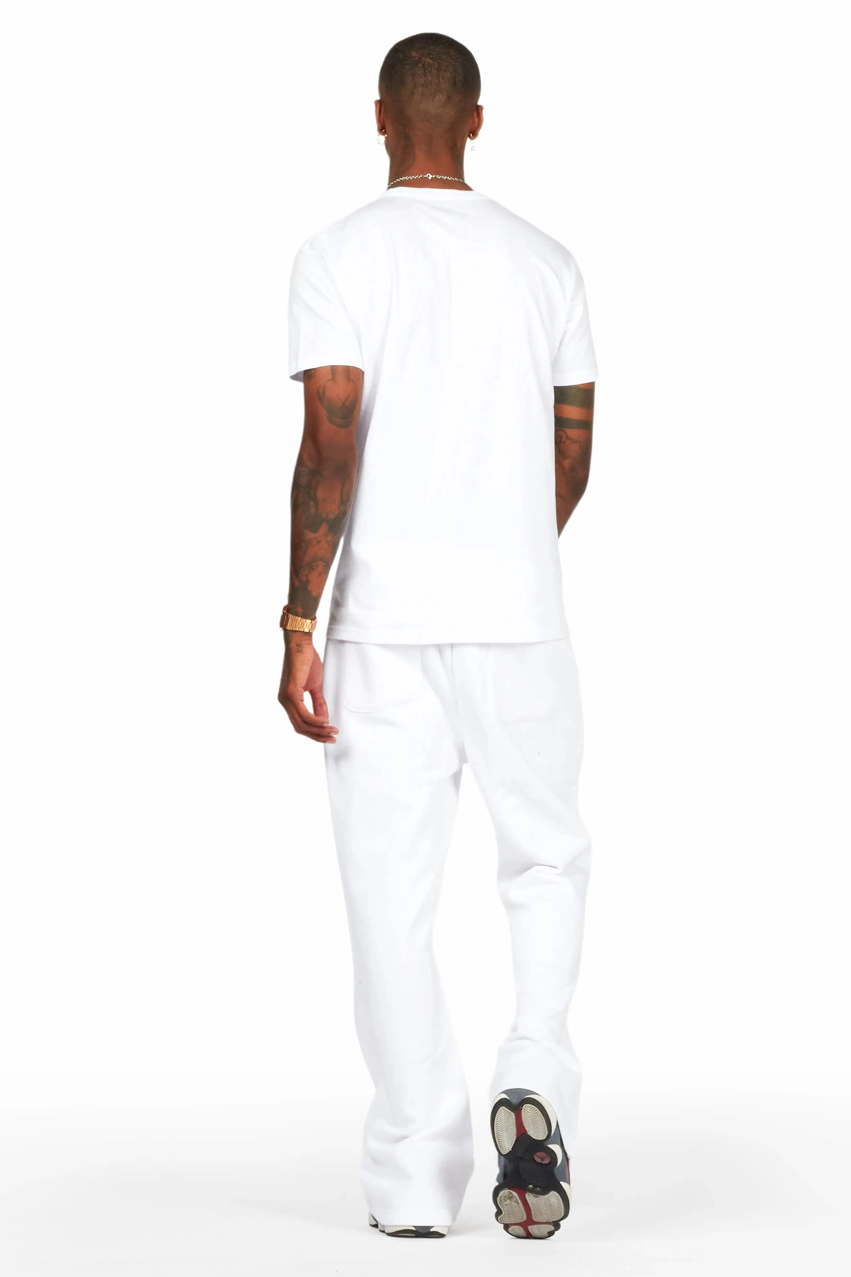 Hasim White T-Shirt/Stacked Flare Track Set sold by Rockstar Original product image thumbnail 4