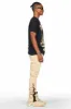 Yarden Black/Beige T-Shirt Stacked Flare Track Set sold by Rockstar Original