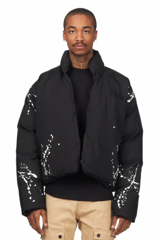 Rabbie Black/White Puffer Jacket sold by Rockstar Original