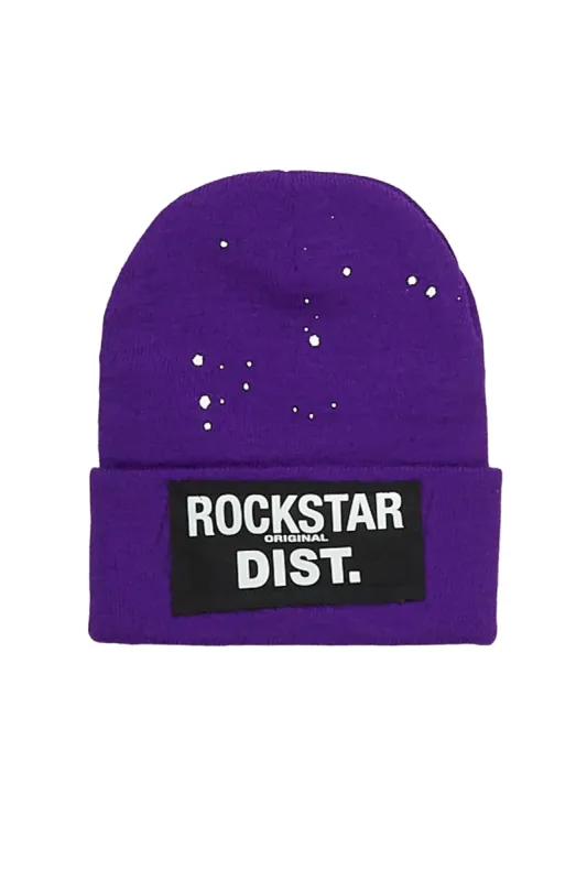 Tahjeiri Purple Graphic Beanie sold by Rockstar Original