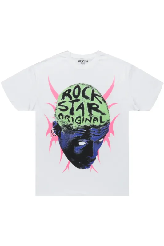 Weave White Graphic T-Shirt sold by Rockstar Original