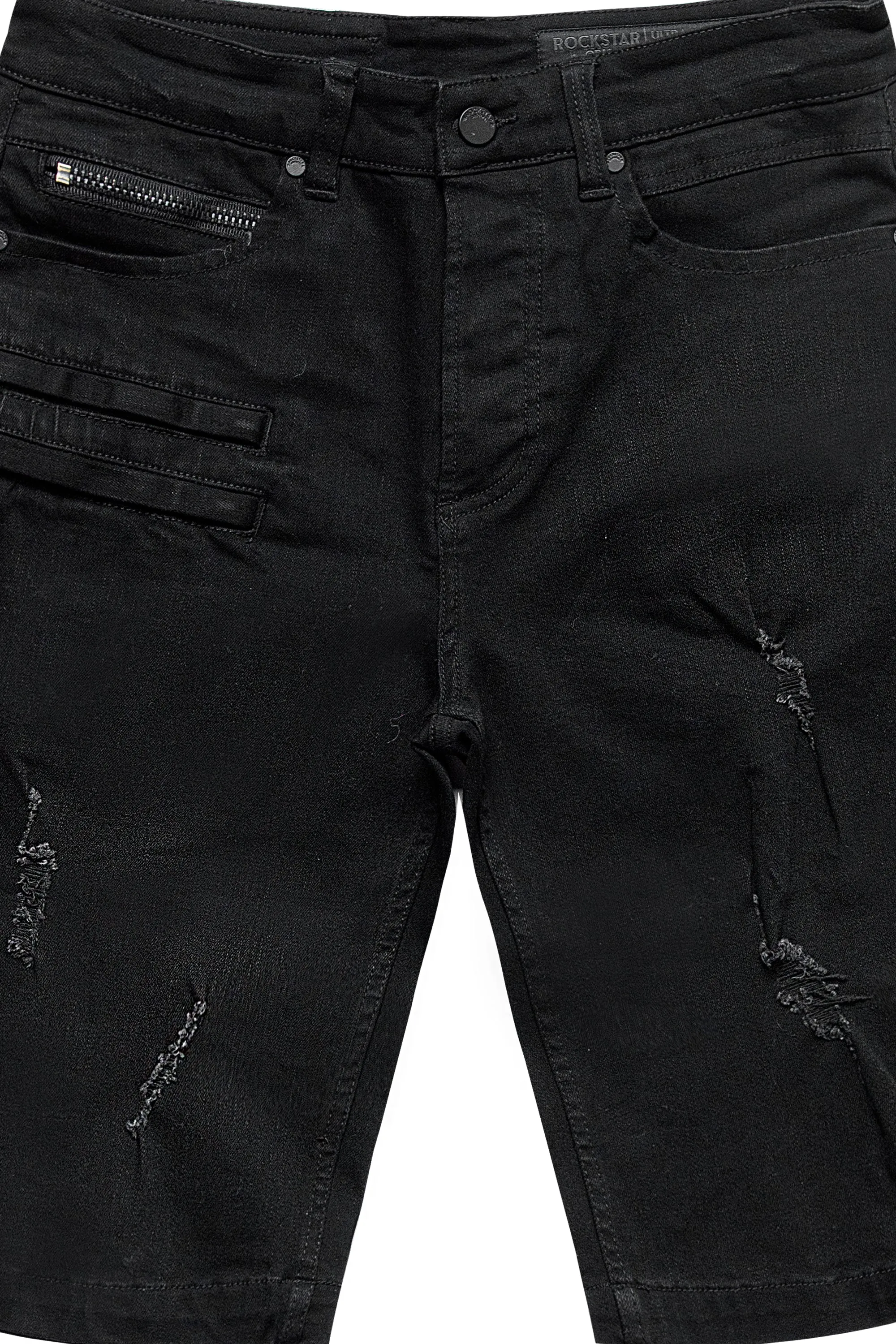 Oscar Denim Short- Black sold by Rockstar Original product image thumbnail 2