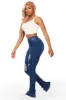 Samuka Dark Wash Super Stacked Jean sold by Rockstar Original