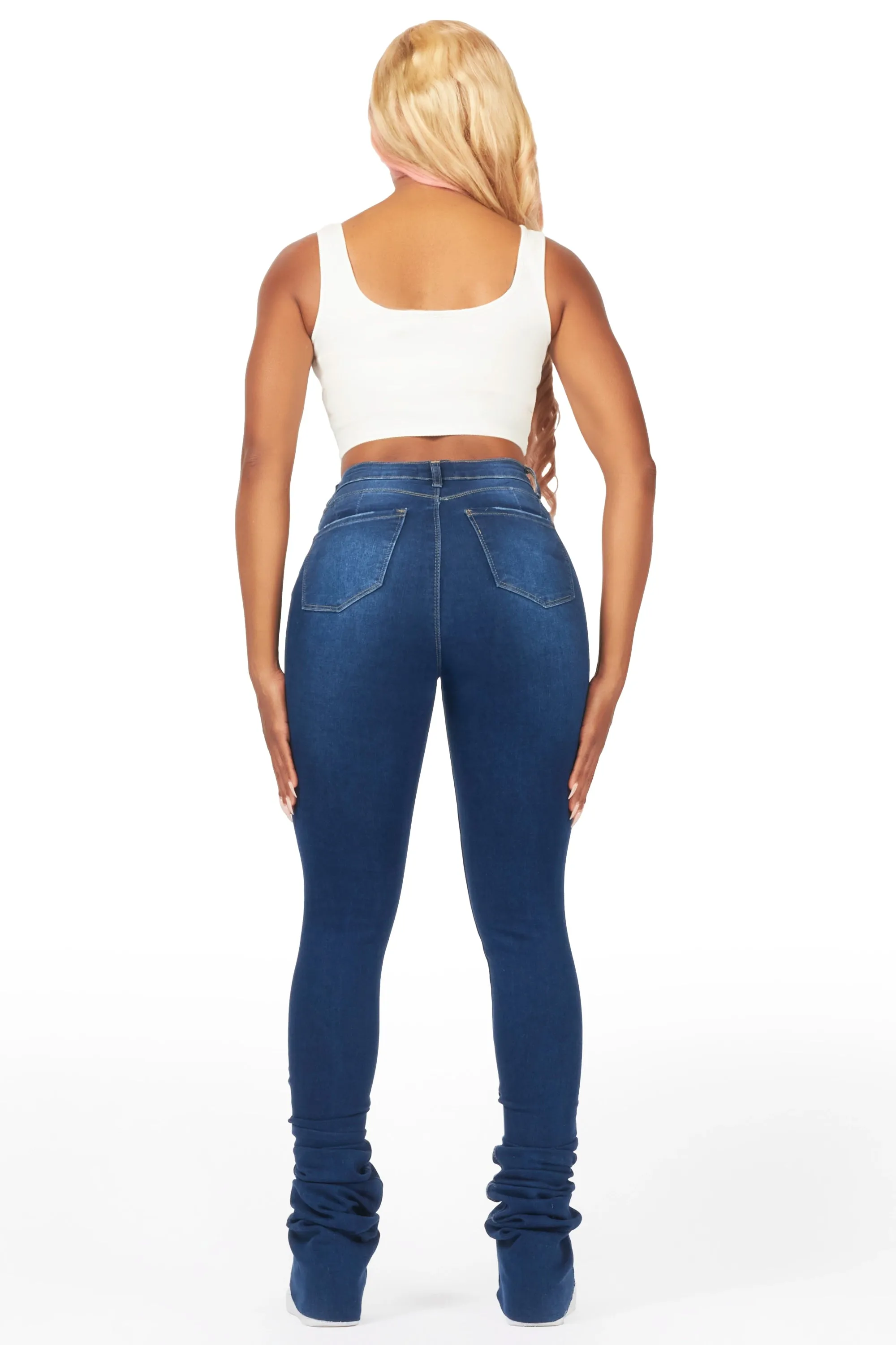 Samuka Dark Wash Super Stacked Jean sold by Rockstar Original product image thumbnail 5