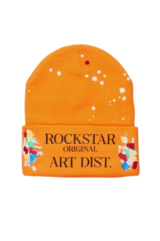 Axelly Orange Graphic Beanie sold by Rockstar Original