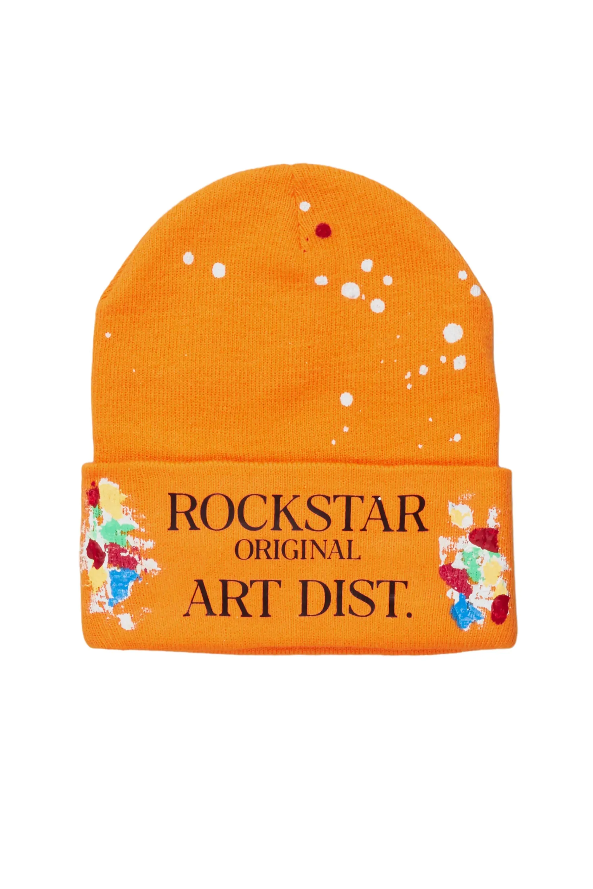Axelly Orange Graphic Beanie sold by Rockstar Original