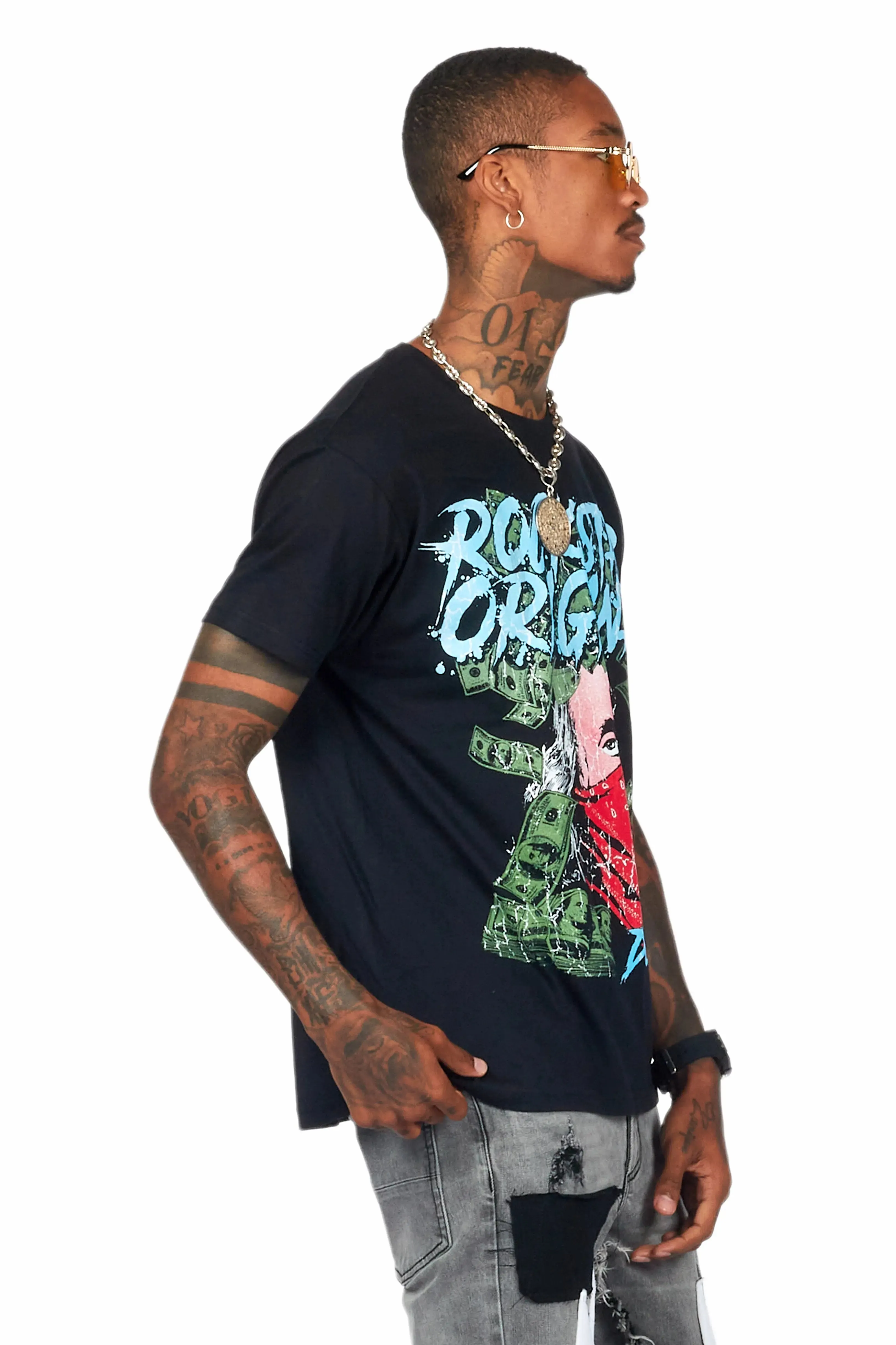 Lean Black Graphic T-Shirt sold by Rockstar Original product image thumbnail 4