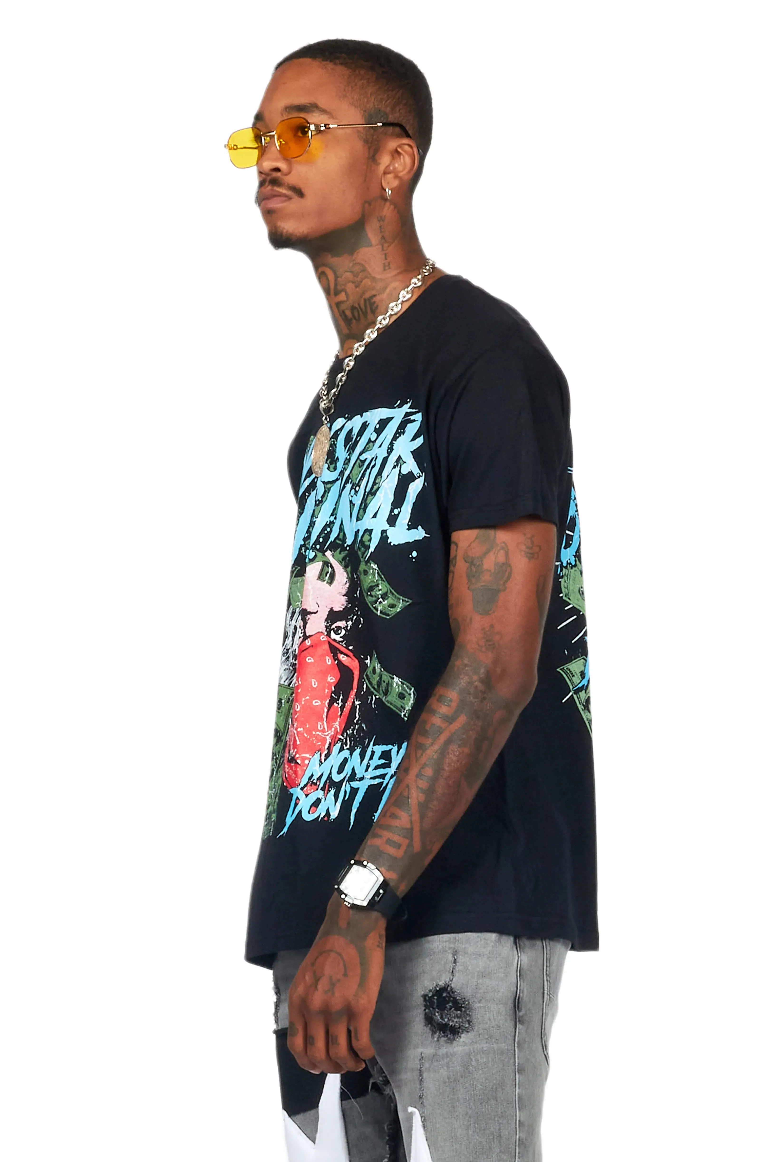 Lean Black Graphic T-Shirt sold by Rockstar Original product image thumbnail 3