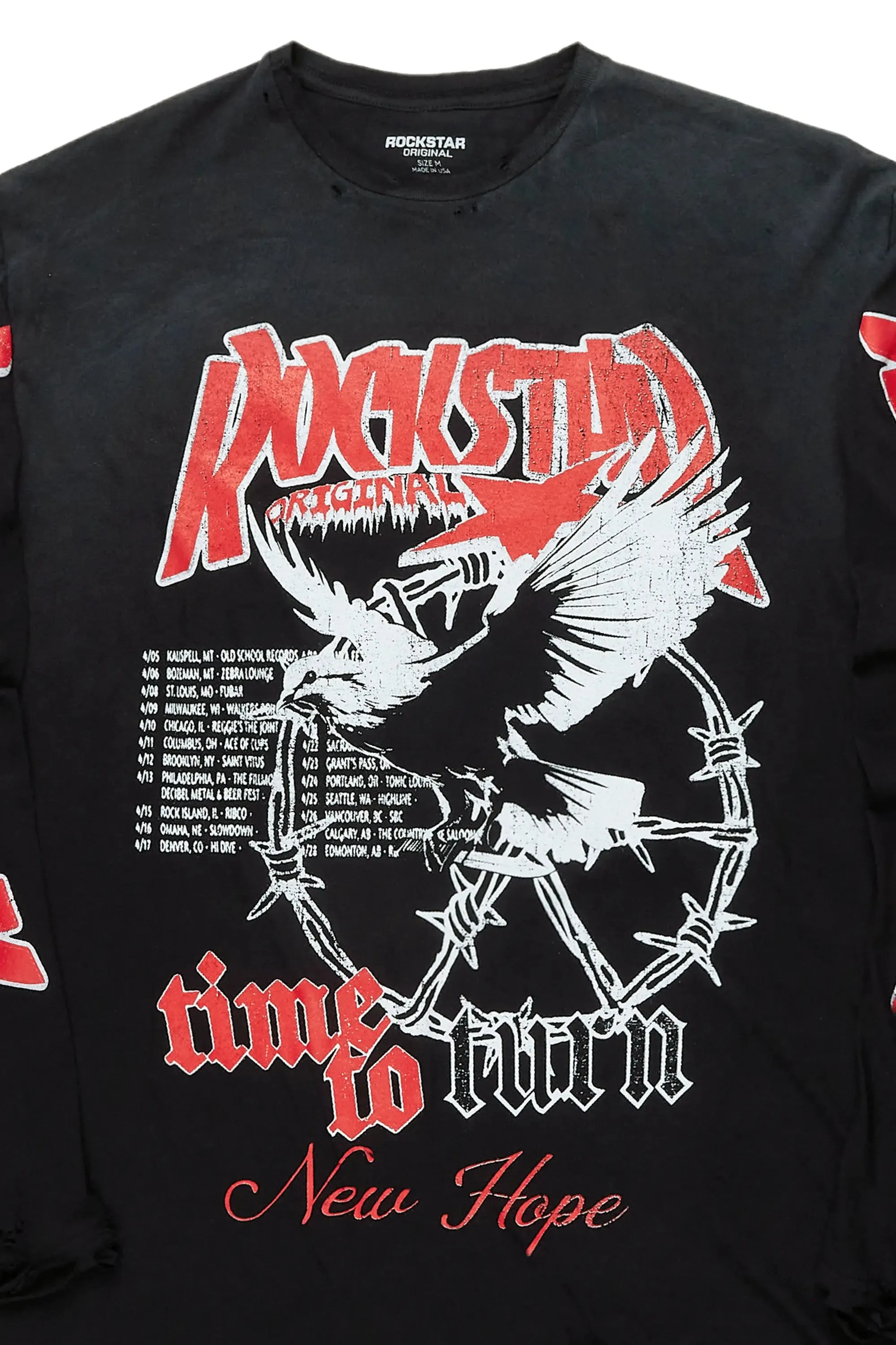 Burial Black Long Sleeve Graphic T-Shirt sold by Rockstar Original product image thumbnail 5