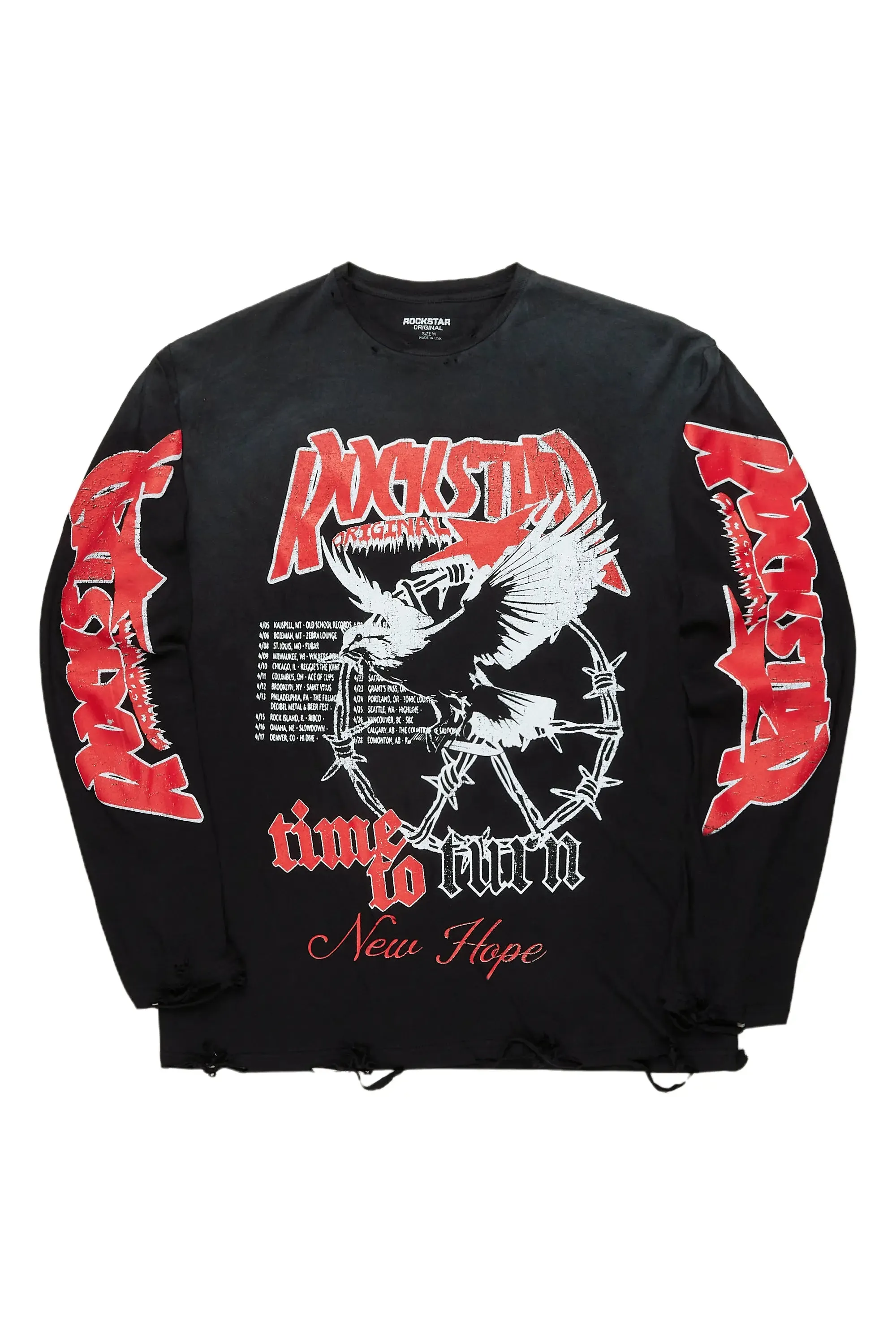 Burial Black Long Sleeve Graphic T-Shirt sold by Rockstar Original product image thumbnail 2