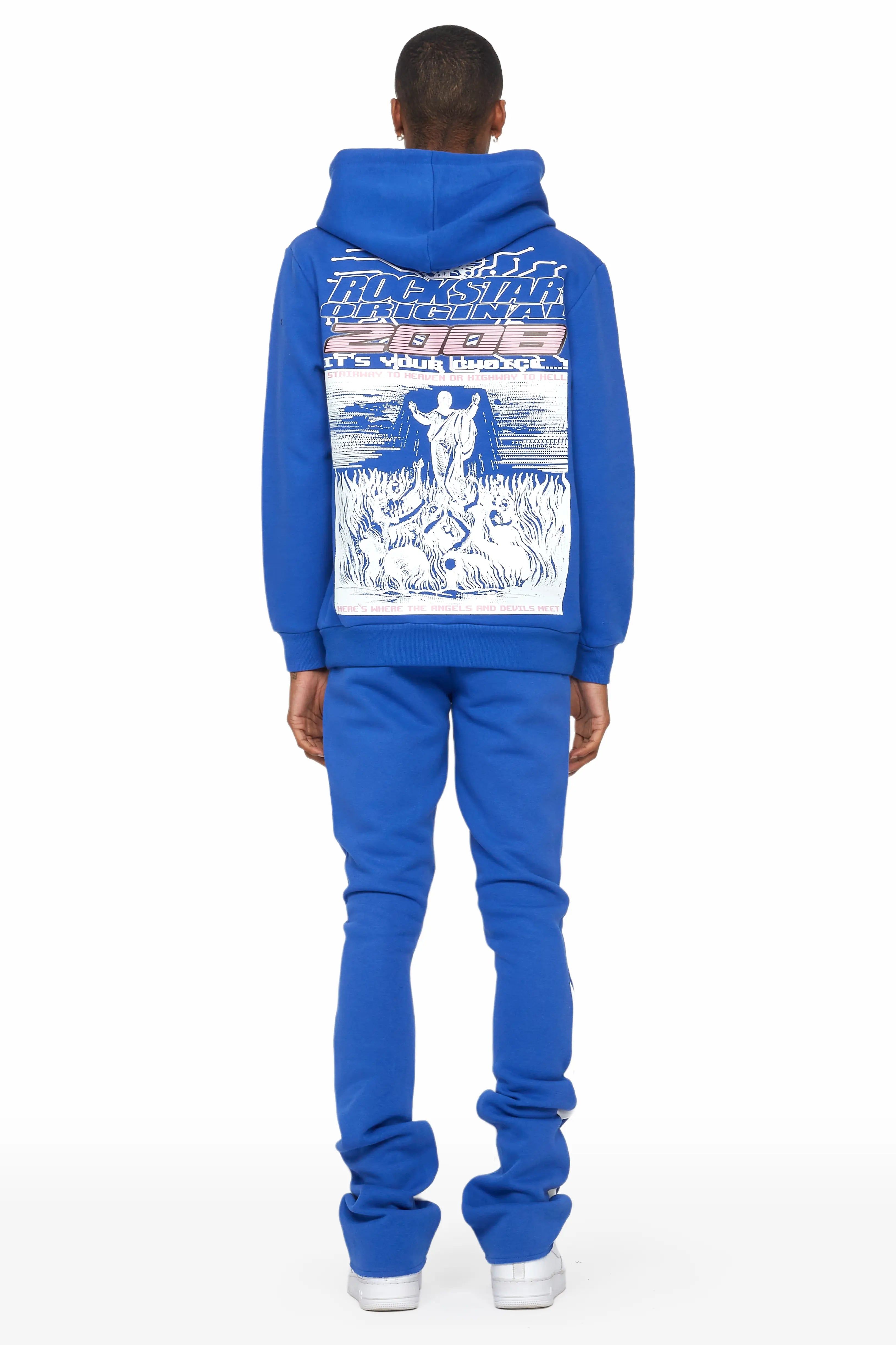 Sky Royal Blue Stacked Flare Track Set sold by Rockstar Original product image thumbnail 3