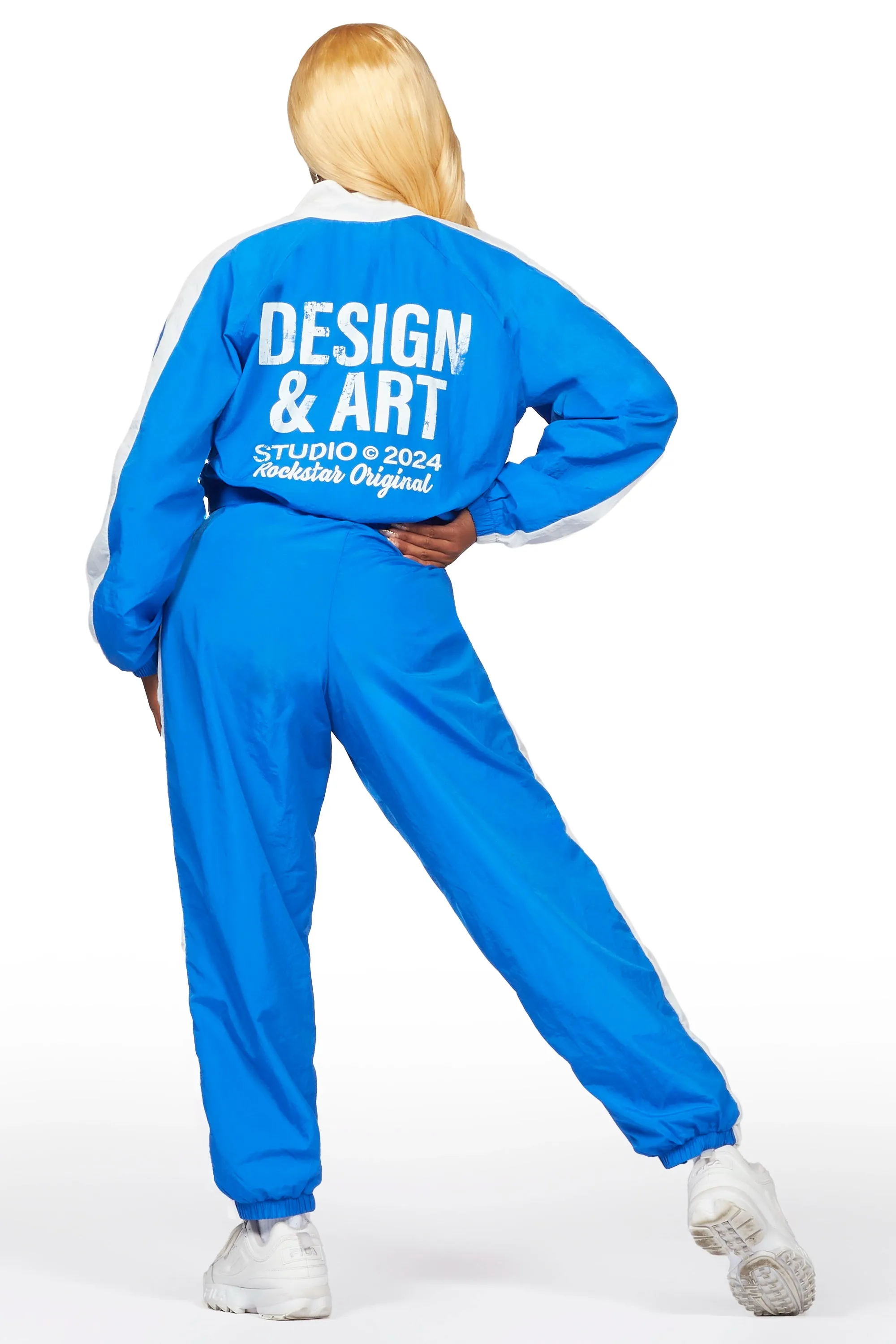 Lamanda Royal Blue Baggy Lightweight Trackset sold by Rockstar Original product image thumbnail 3