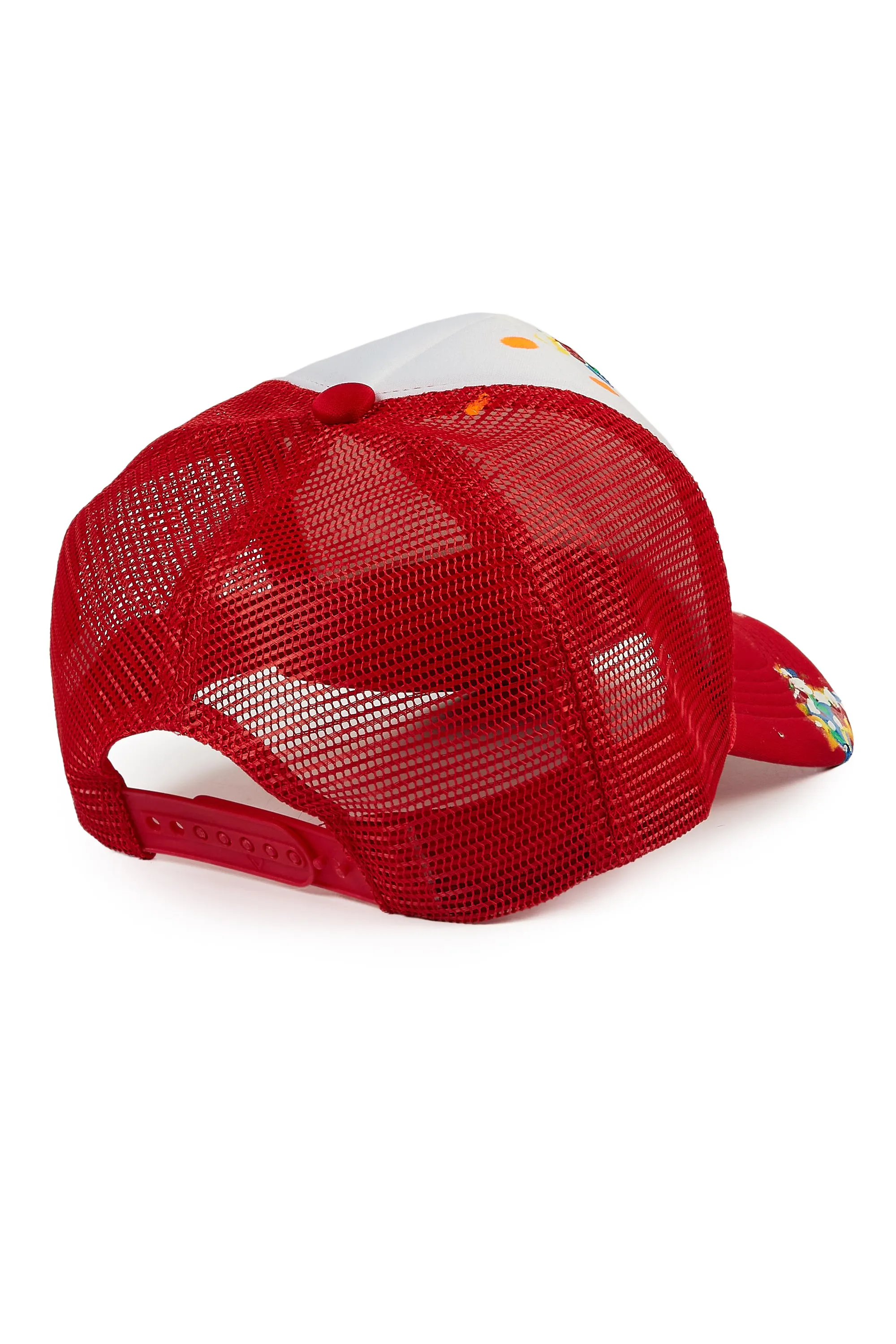 Neptune White/Red Trucker Hat sold by Rockstar Original product image thumbnail 3