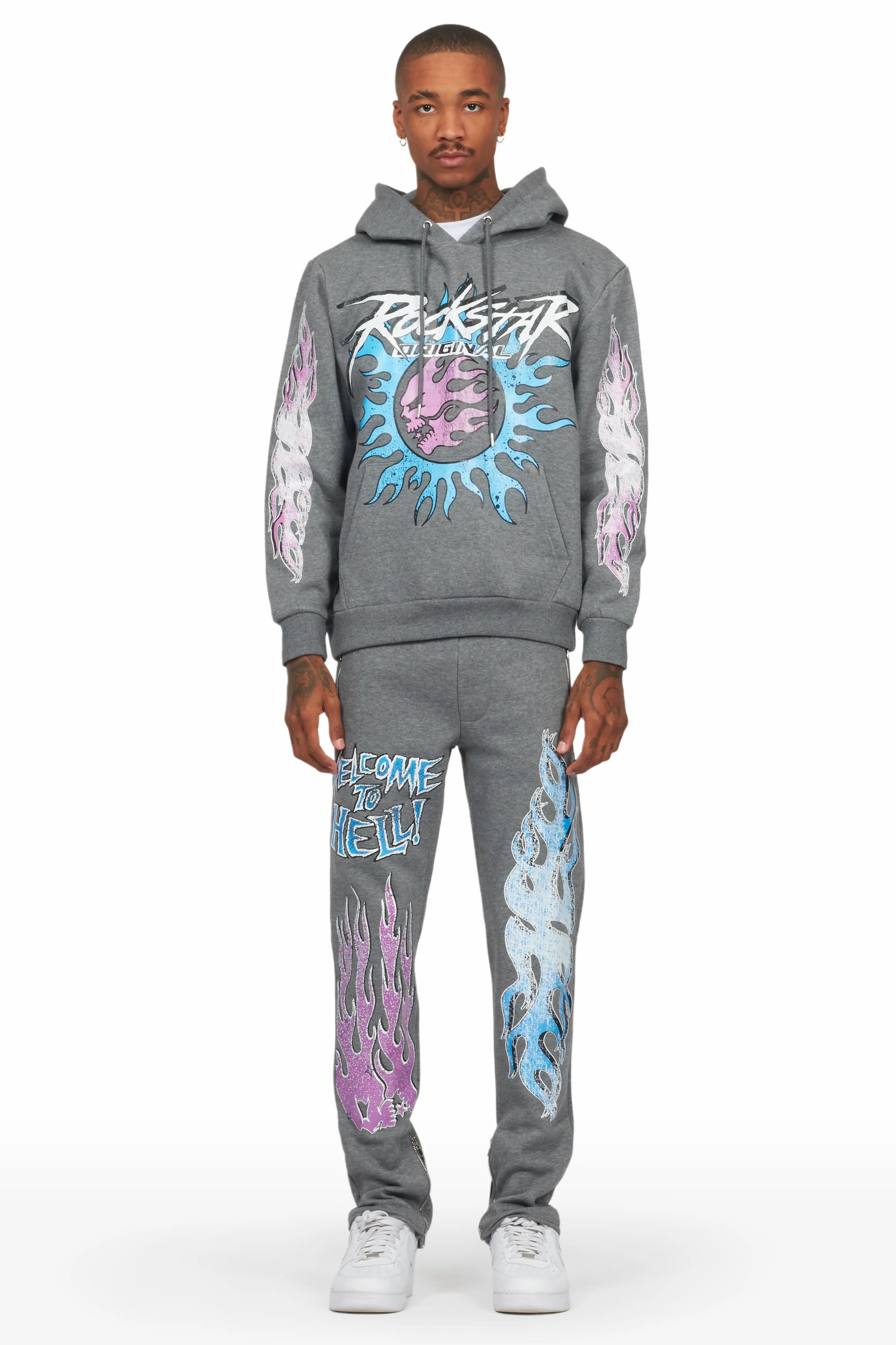 Lister Vintage Grey Slim Fit Track Set sold by Rockstar Original