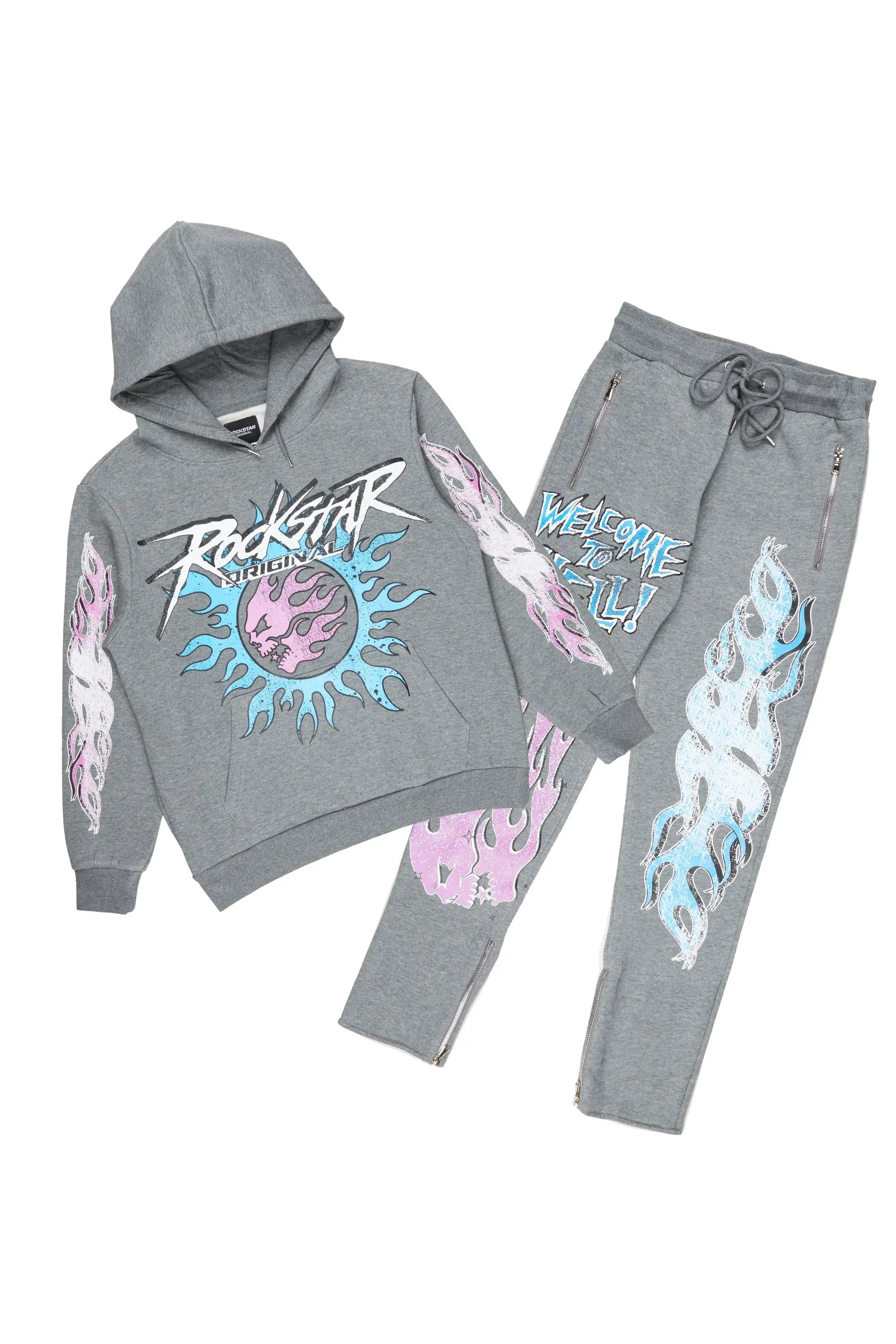 Lister Vintage Grey Slim Fit Track Set sold by Rockstar Original product image thumbnail 2